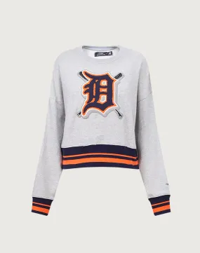 Pro Standard MLB Detroit Tigers Mashup Rib Crewneck HeavyDuty Zipper Active Ease