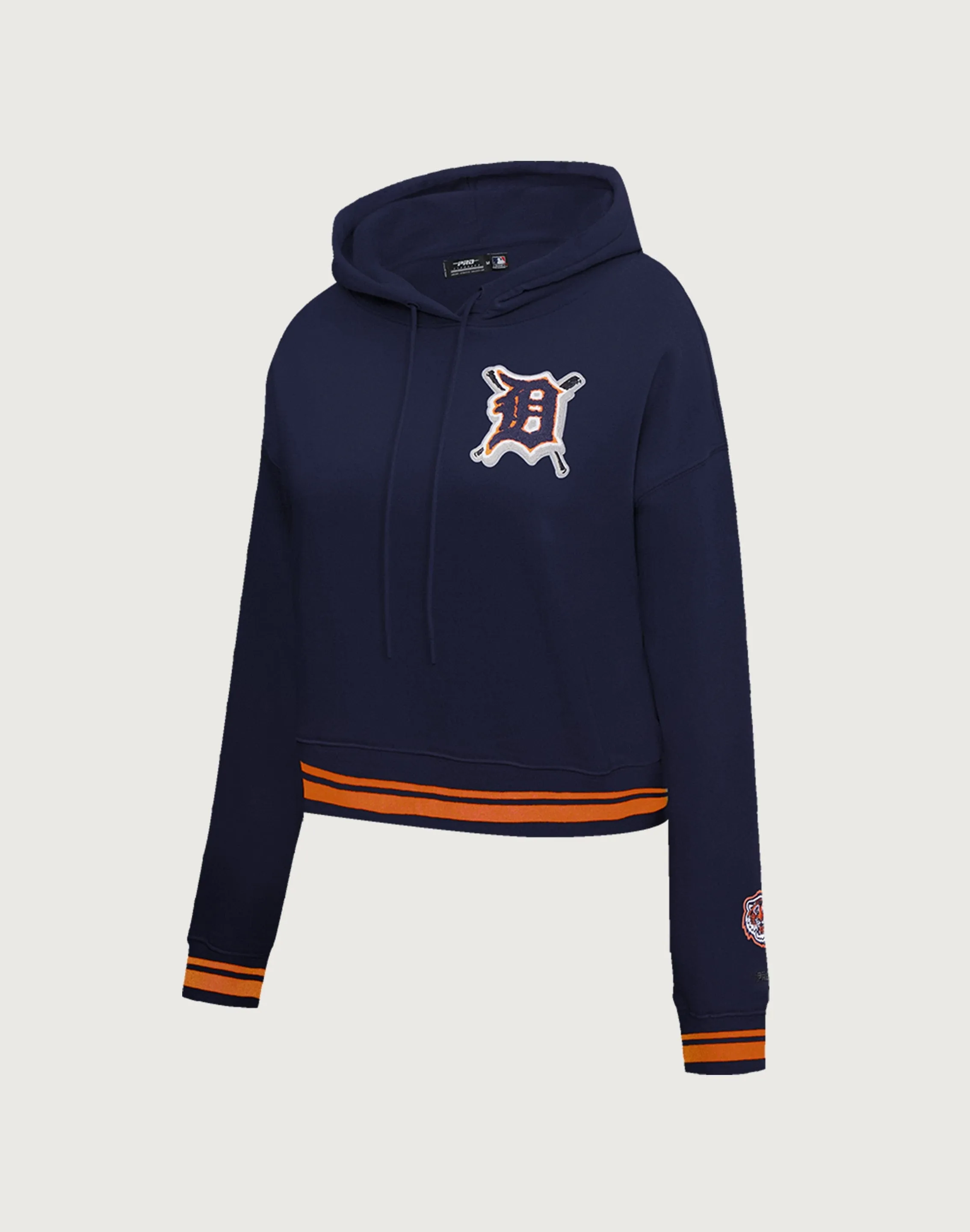 Shine Mood River Flow Pro Standard MLB Detroit Tigers Mashup Rib Cropped Hoodie