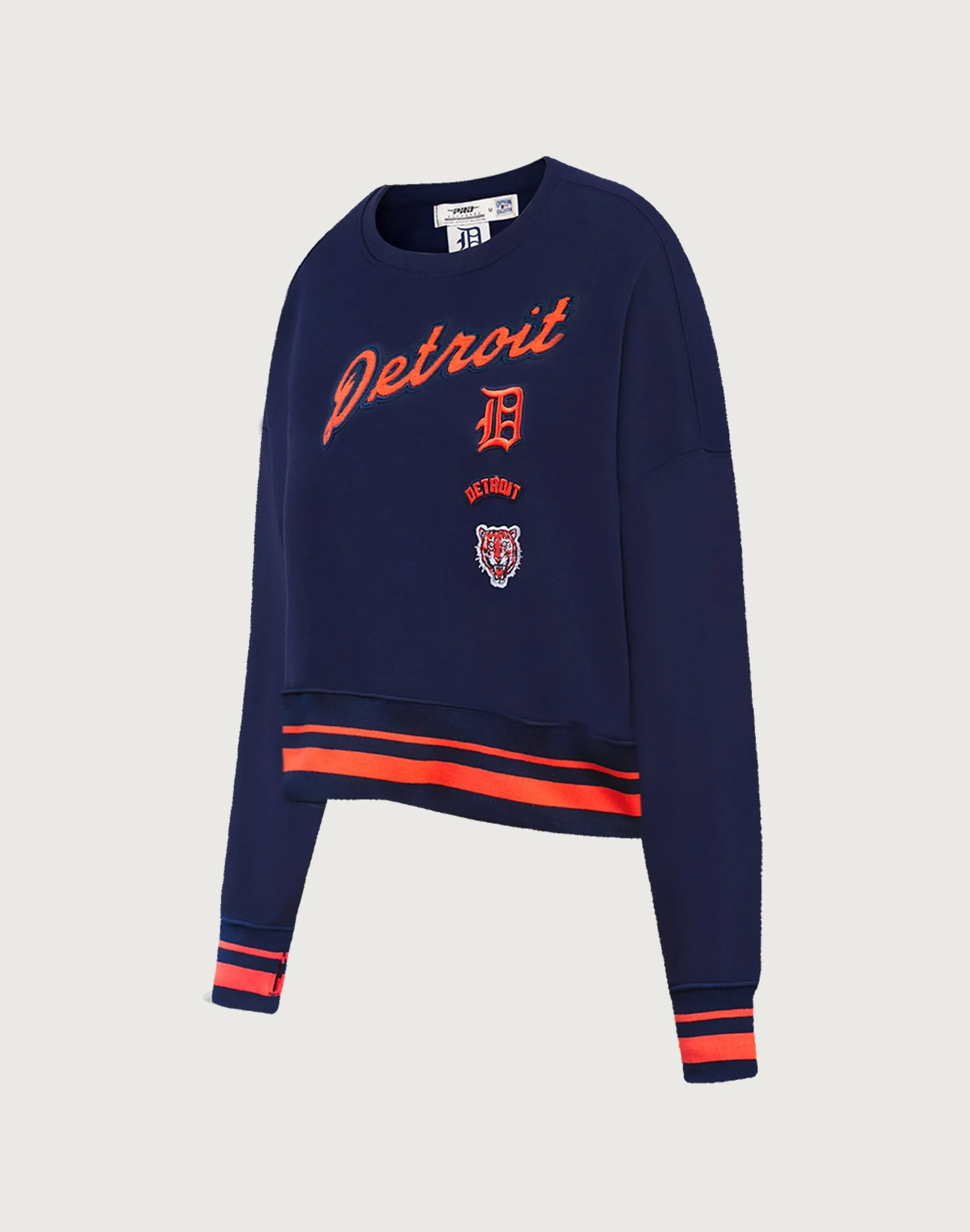 Pro Standard MLB Detroit Tigers Retro Classic Rib Crewneck Flex Fit Breathable fabric