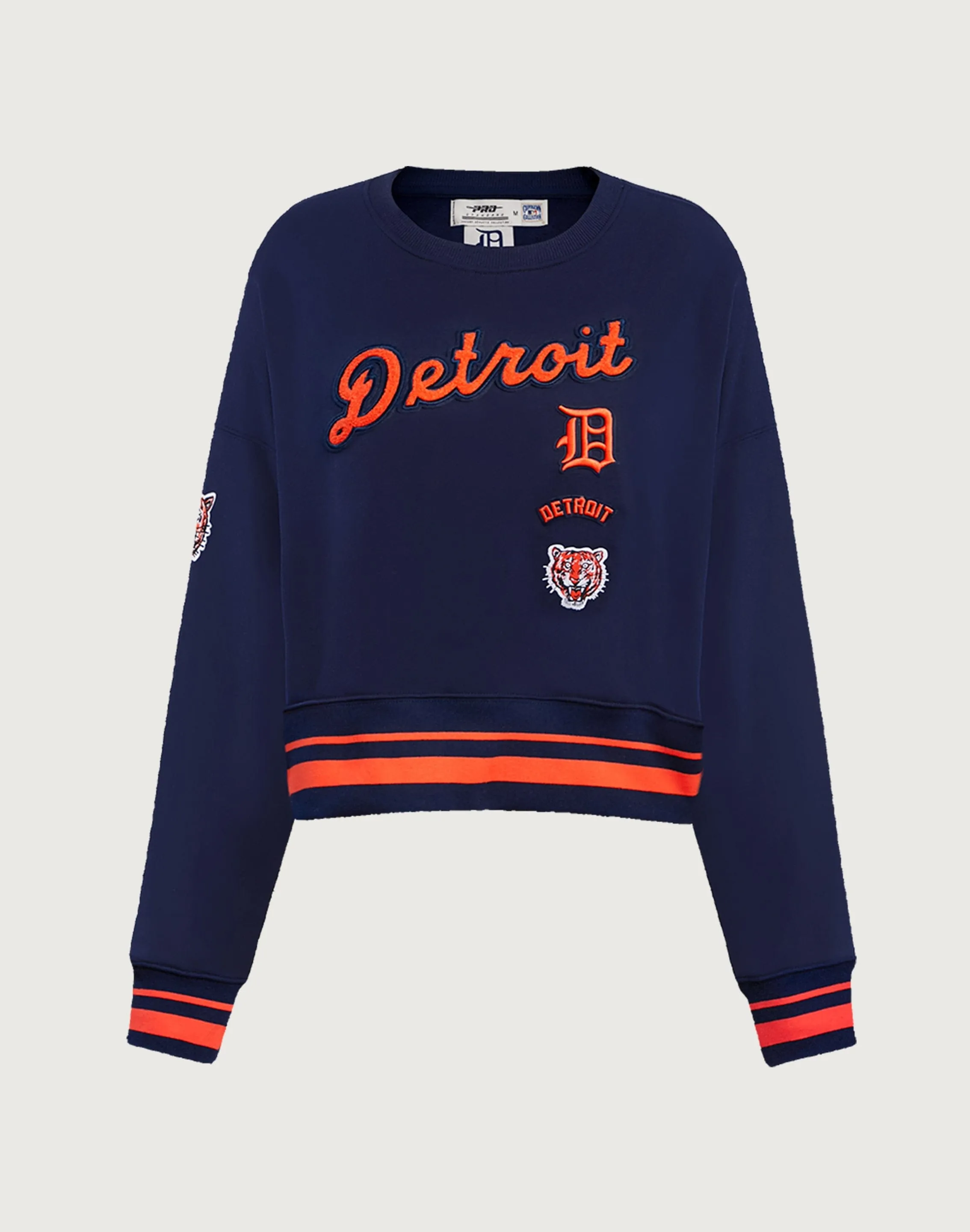 StaticFreeLining Pro Standard MLB Detroit Tigers Retro Classic Rib Crewneck