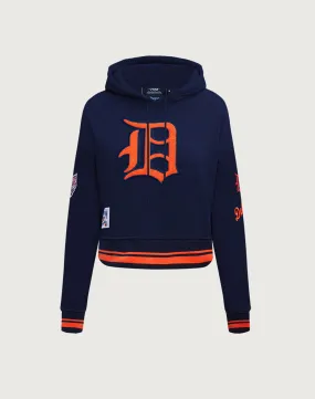 Pro Standard MLB Detroit Tigers Retro Classic Rib Cropped Hoodie Star Fit