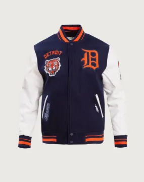 Pro Standard MLB Detroit Tigers Retro Classic Rib Wool Varsity Jacket AbrasionResistant