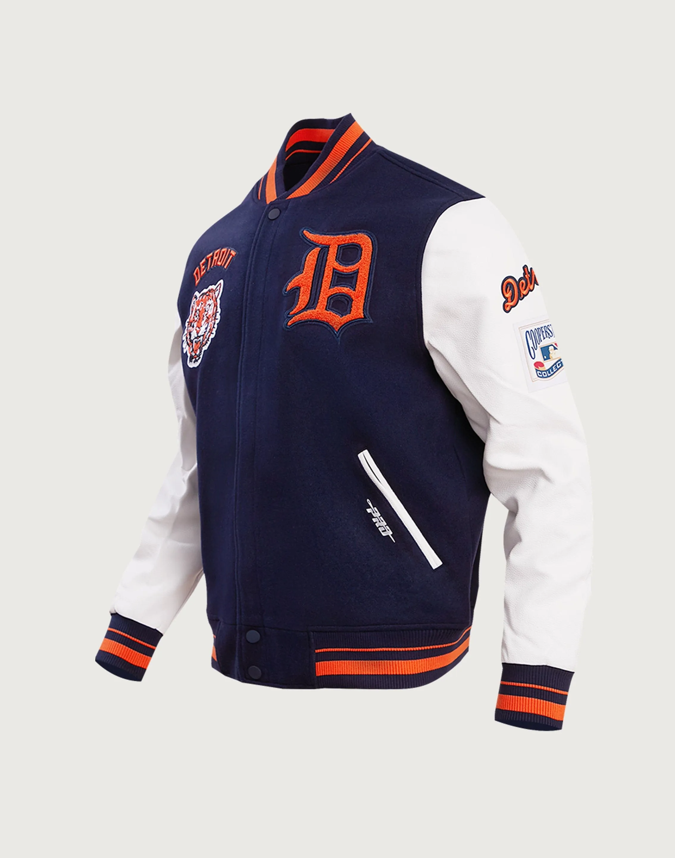 Pro Standard MLB Detroit Tigers Retro Classic Rib Wool Varsity Jacket Love Energy