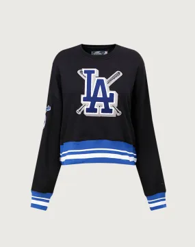 Pro Standard MLB Los Angeles Dodgers Mashup Rib Crewneck Epic Glow