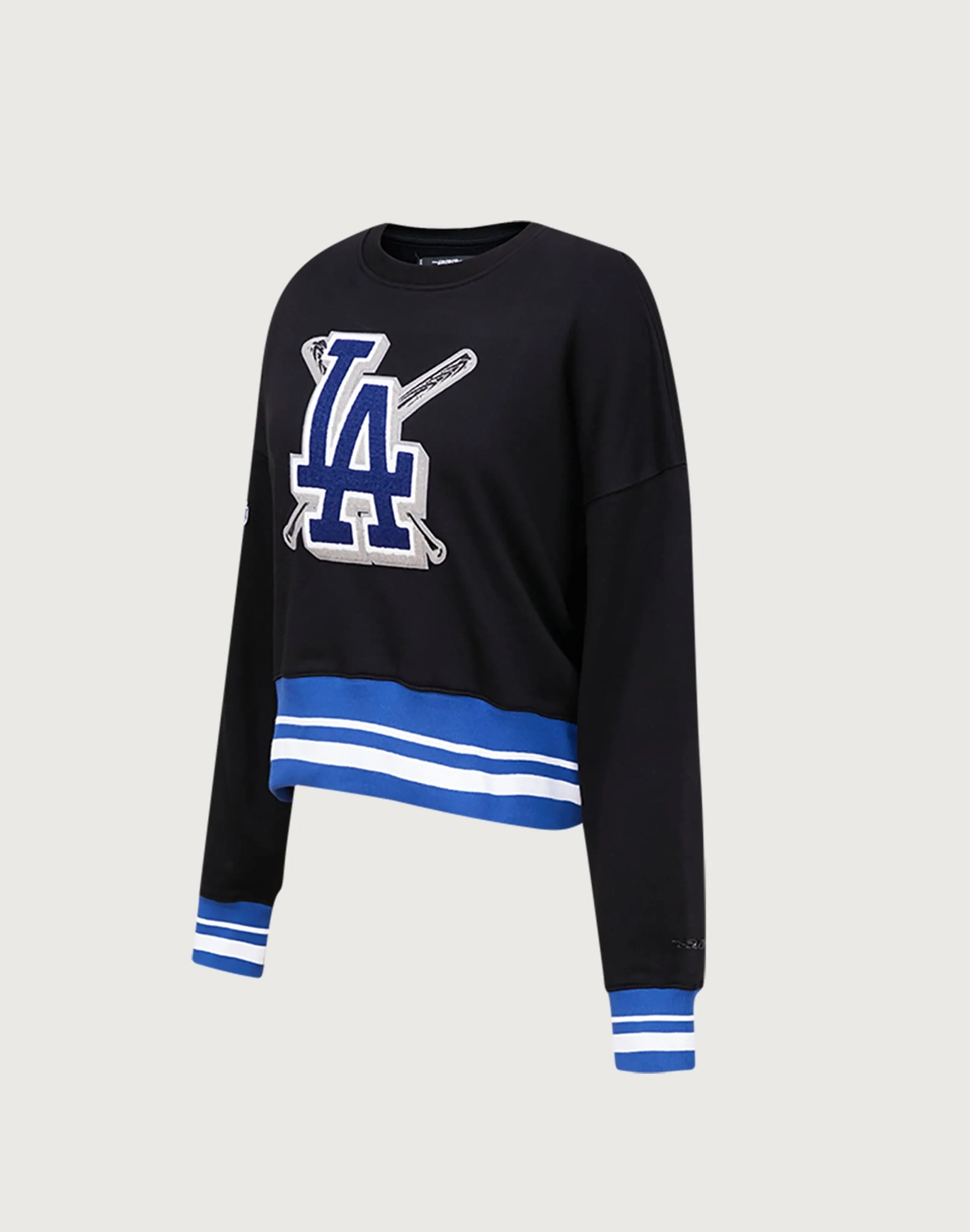 AbrasiveReinforcedZones AntiStaticLining Pro Standard MLB Los Angeles Dodgers Mashup Rib Crewneck
