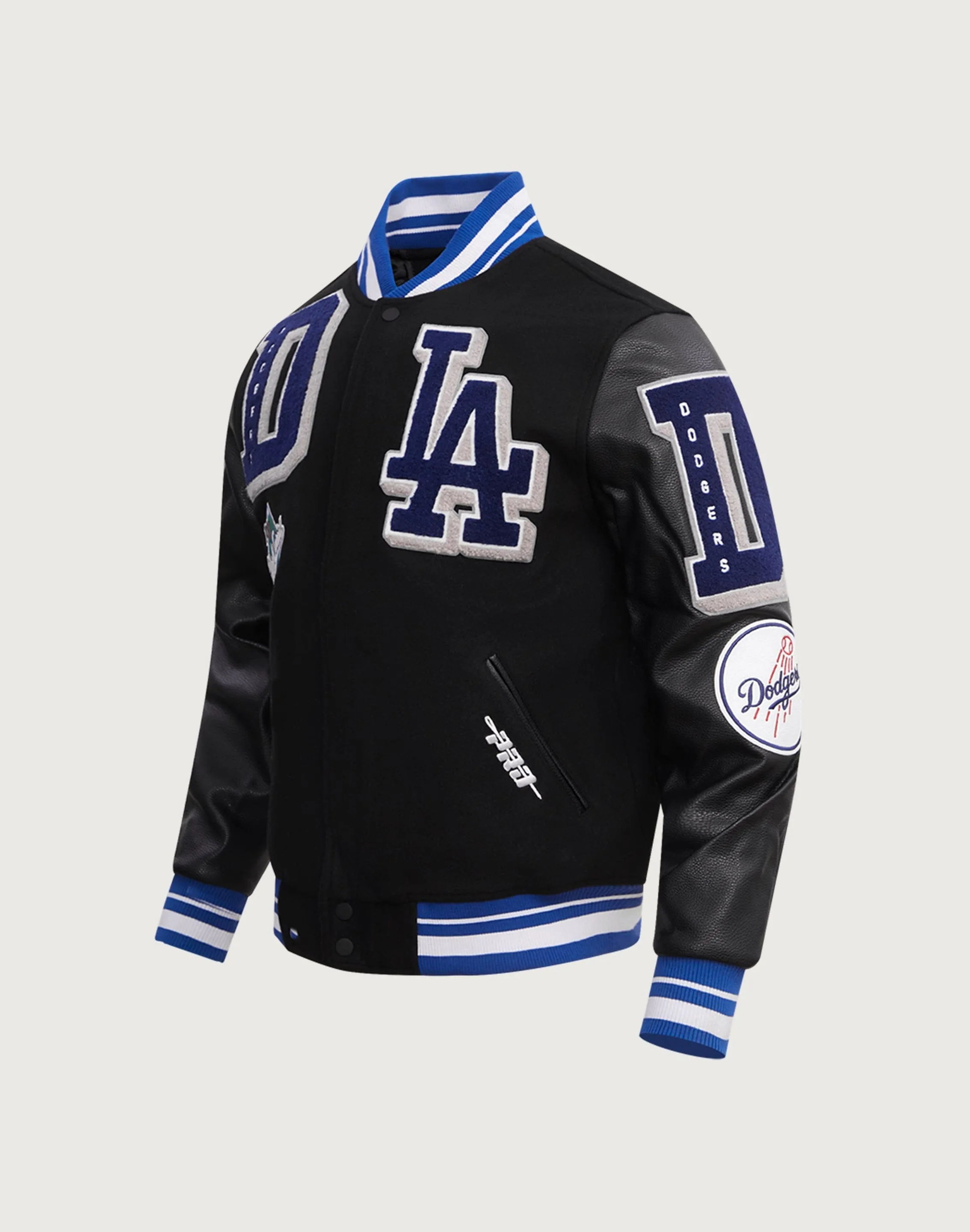 Desk Style Pro Standard MLB Los Angeles Dodgers Mashup Rib Wool Varsity Jacket
