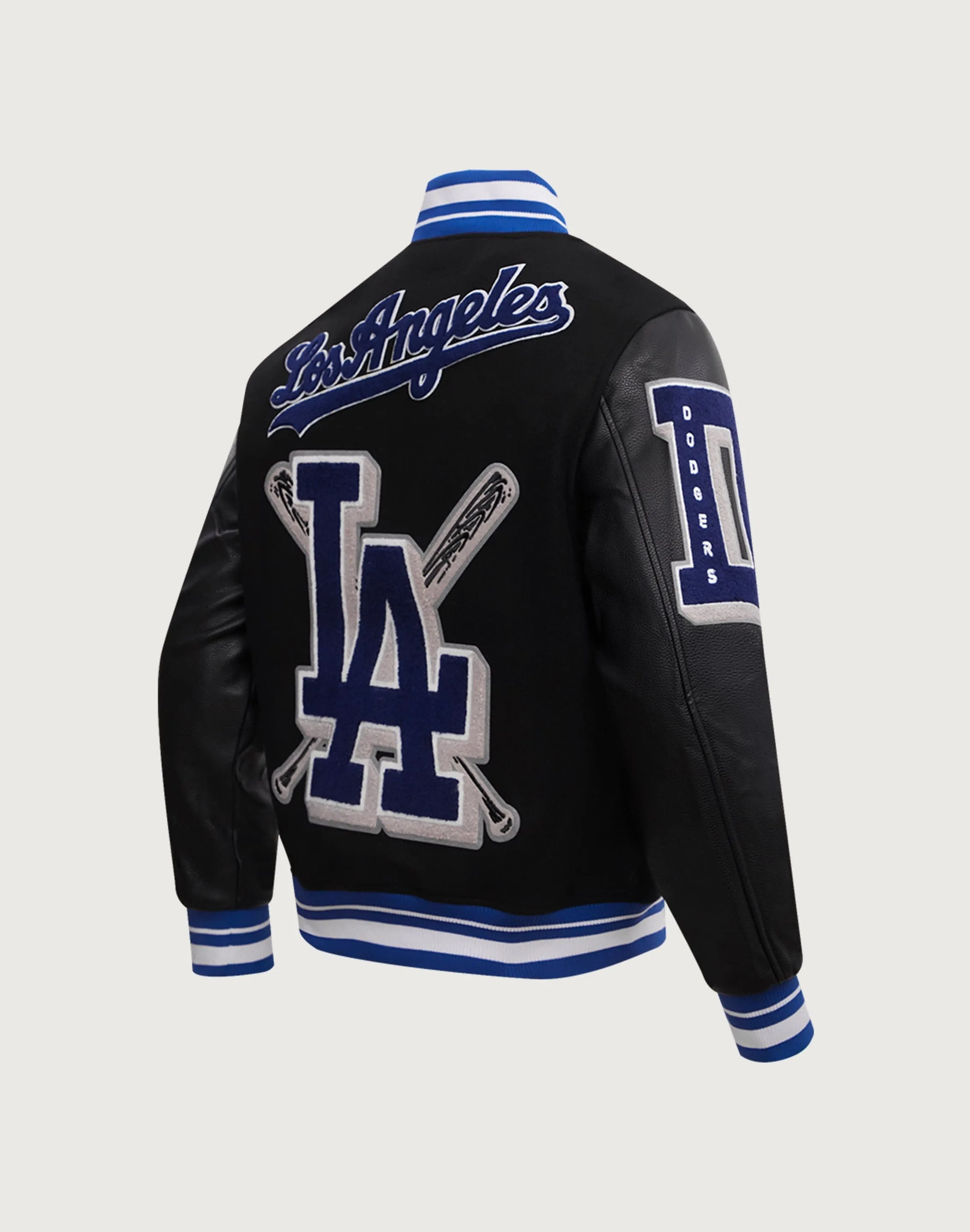 Game Day Pro Standard MLB Los Angeles Dodgers Mashup Rib Wool Varsity Jacket