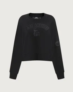Calm Ease Breathable Lining Pro Standard MLB Los Angeles Dodgers Triple Black Crewneck