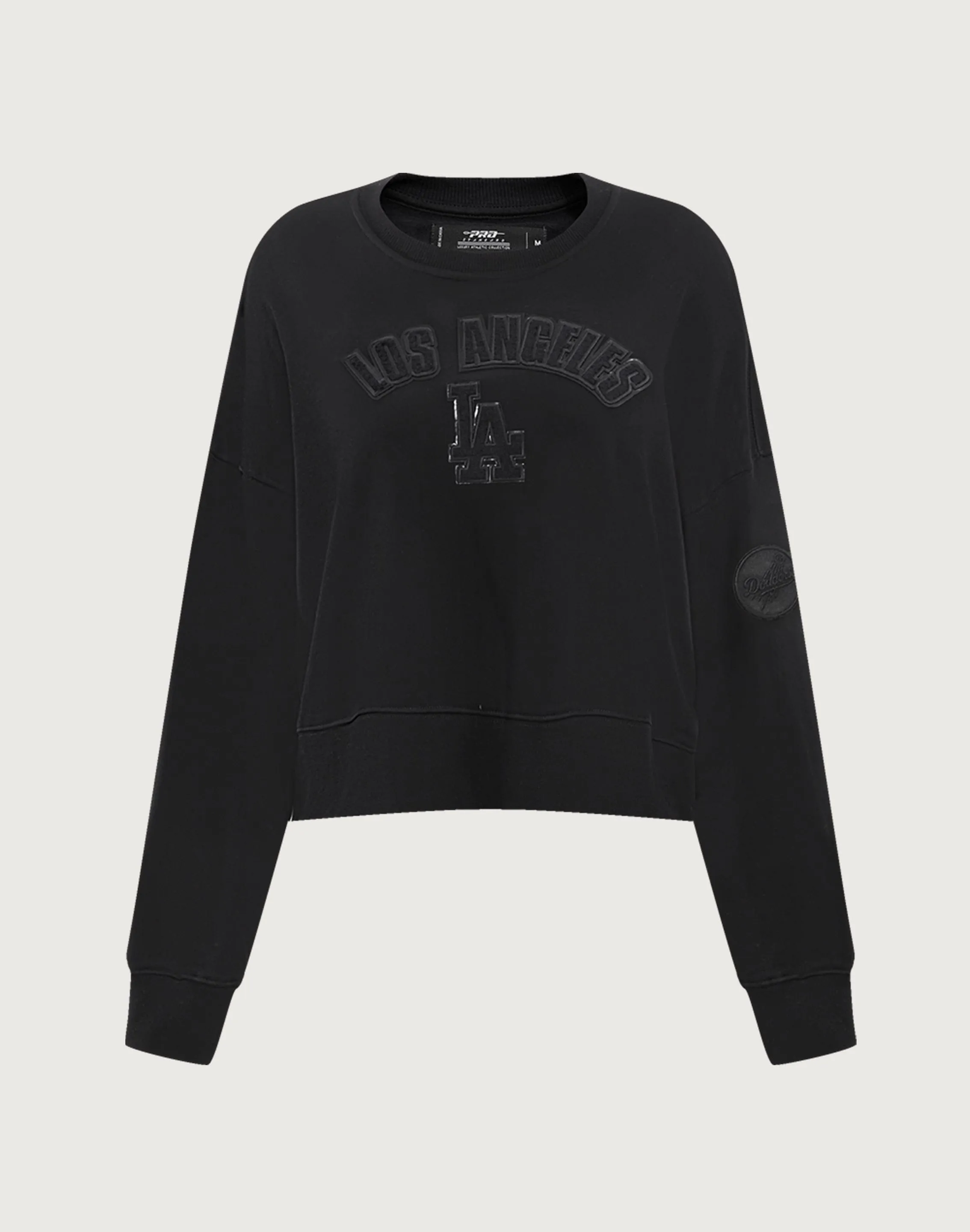 Calm Ease Breathable Lining Pro Standard MLB Los Angeles Dodgers Triple Black Crewneck