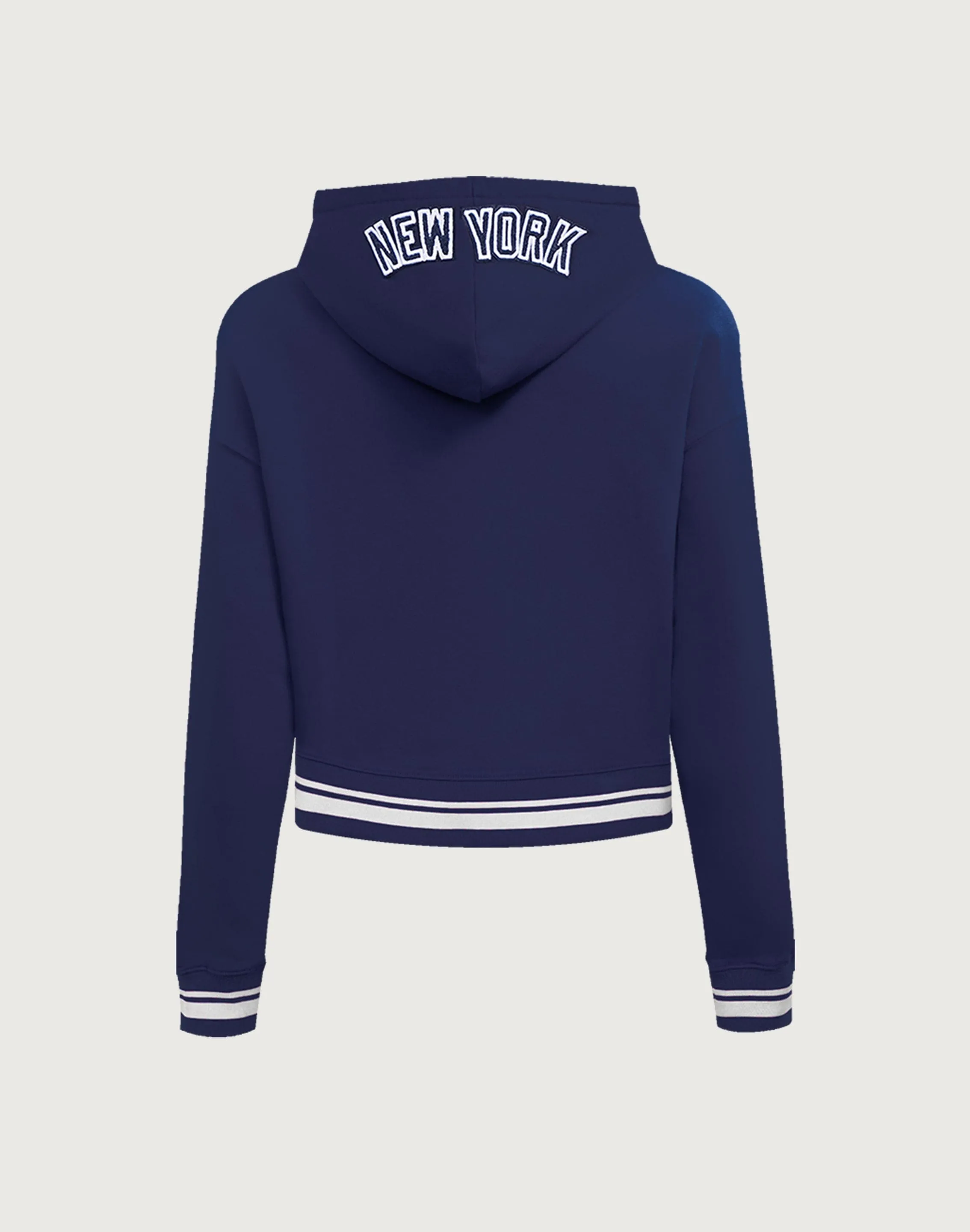 Pro Standard MLB New York Yankees Mashup Rib Cropped Hoodie FlexibleJointConstruction