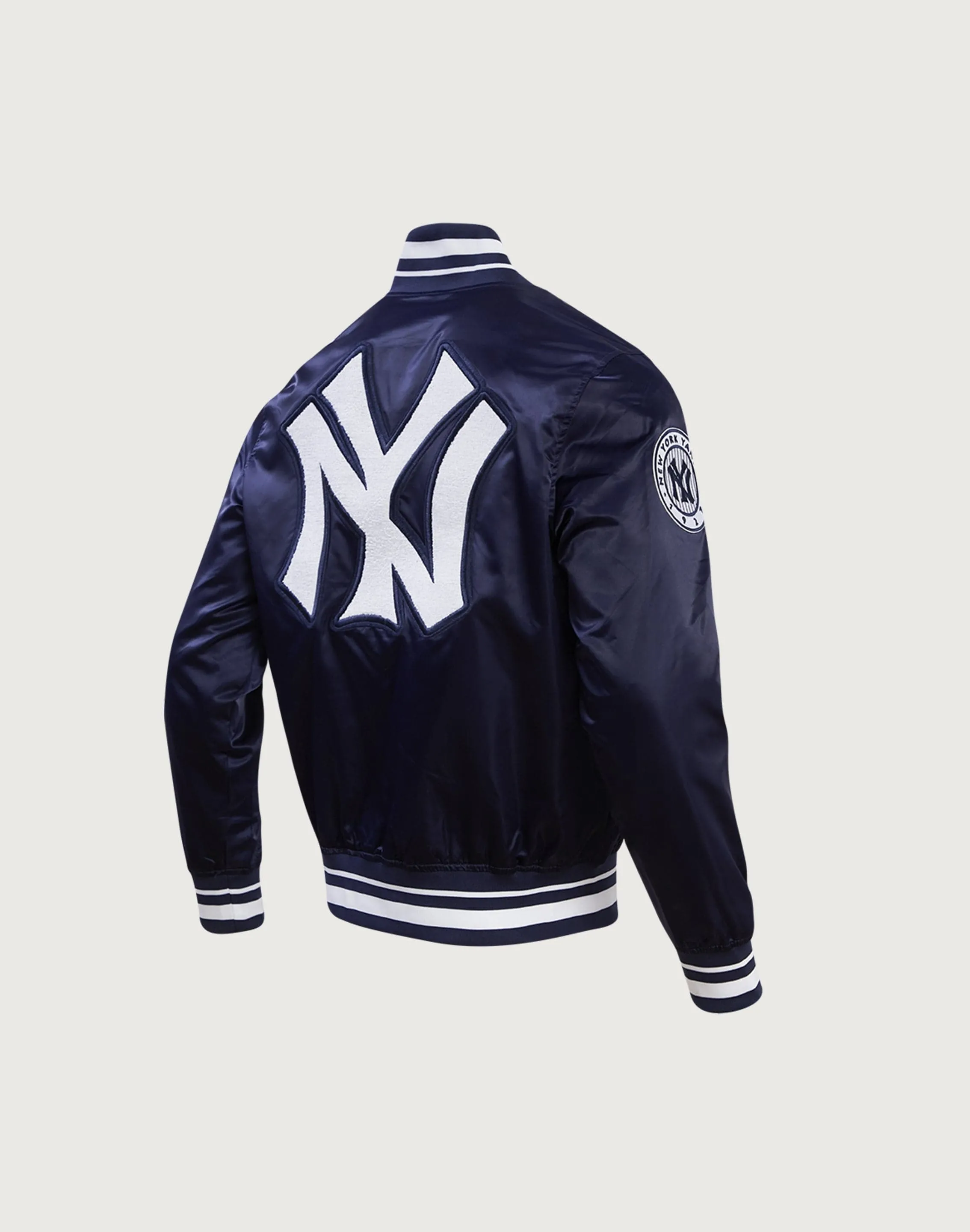 Stretchable Fabric Design Glow Pro Standard MLB New York Yankees Retro Classic Rib Satin Jacket