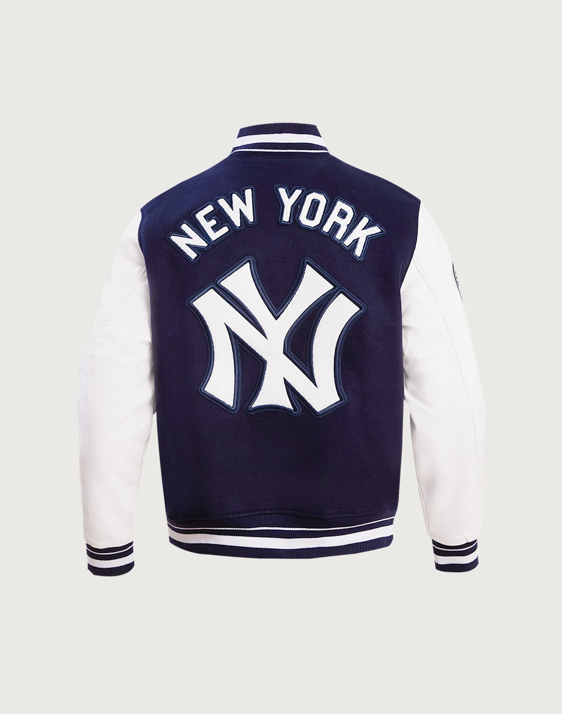 Pro Standard MLB New York Yankees Retro Classic Rib Wool Varsity Jacket Charm Core