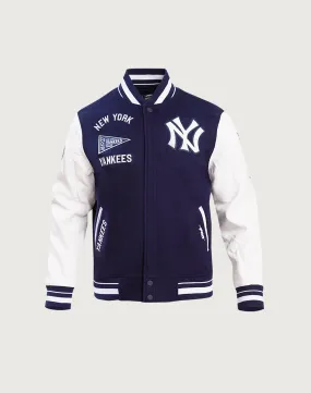 AntiStatic Cloth Pure Fit Pro Standard MLB New York Yankees Retro Classic Rib Wool Varsity Jacket