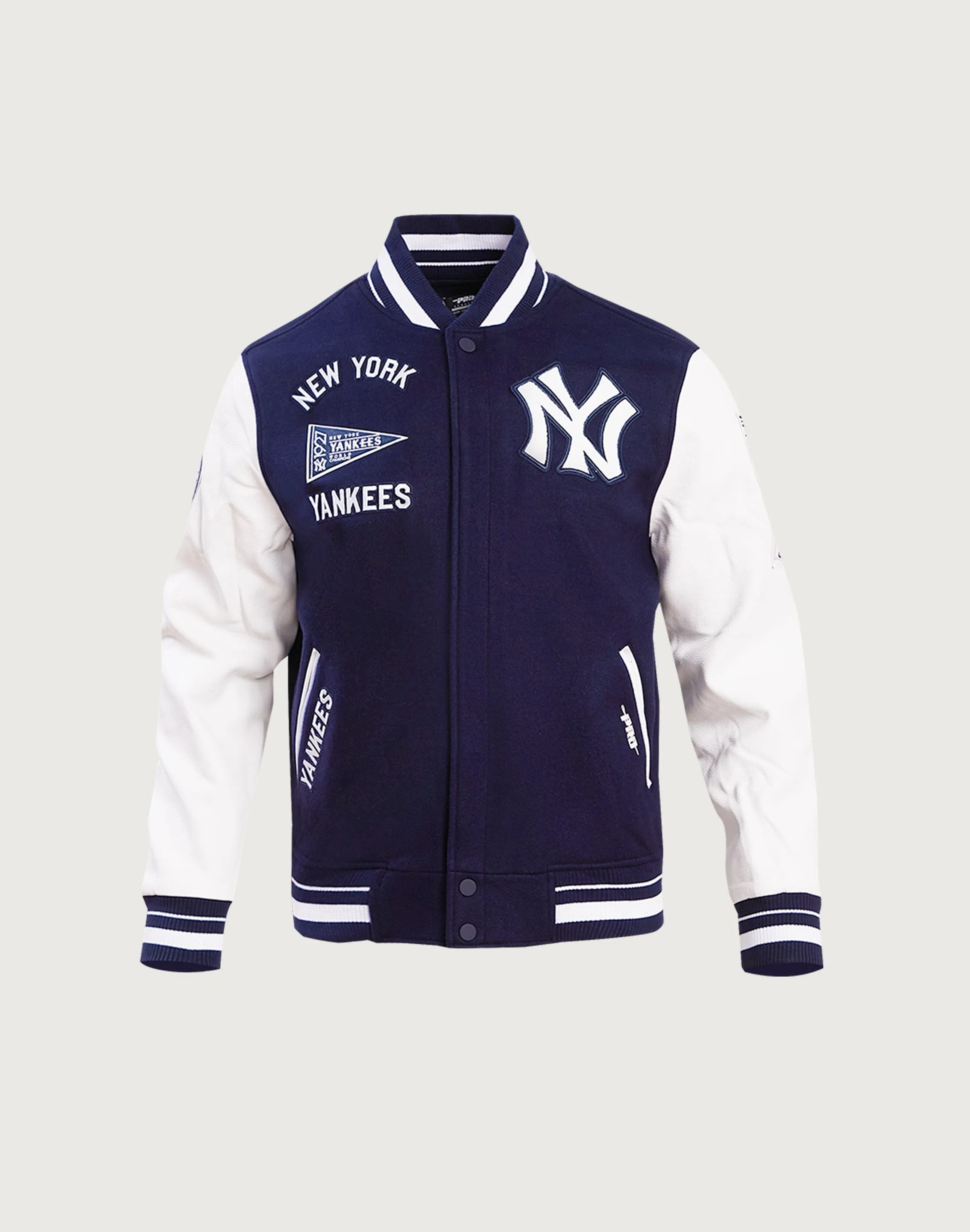 AntiStatic Cloth Pure Fit Pro Standard MLB New York Yankees Retro Classic Rib Wool Varsity Jacket
