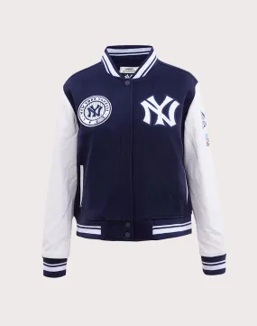 MoistureControl Lining Pro Standard MLB New York Yankees Retro Classic Rib Wool Varsity Jacket