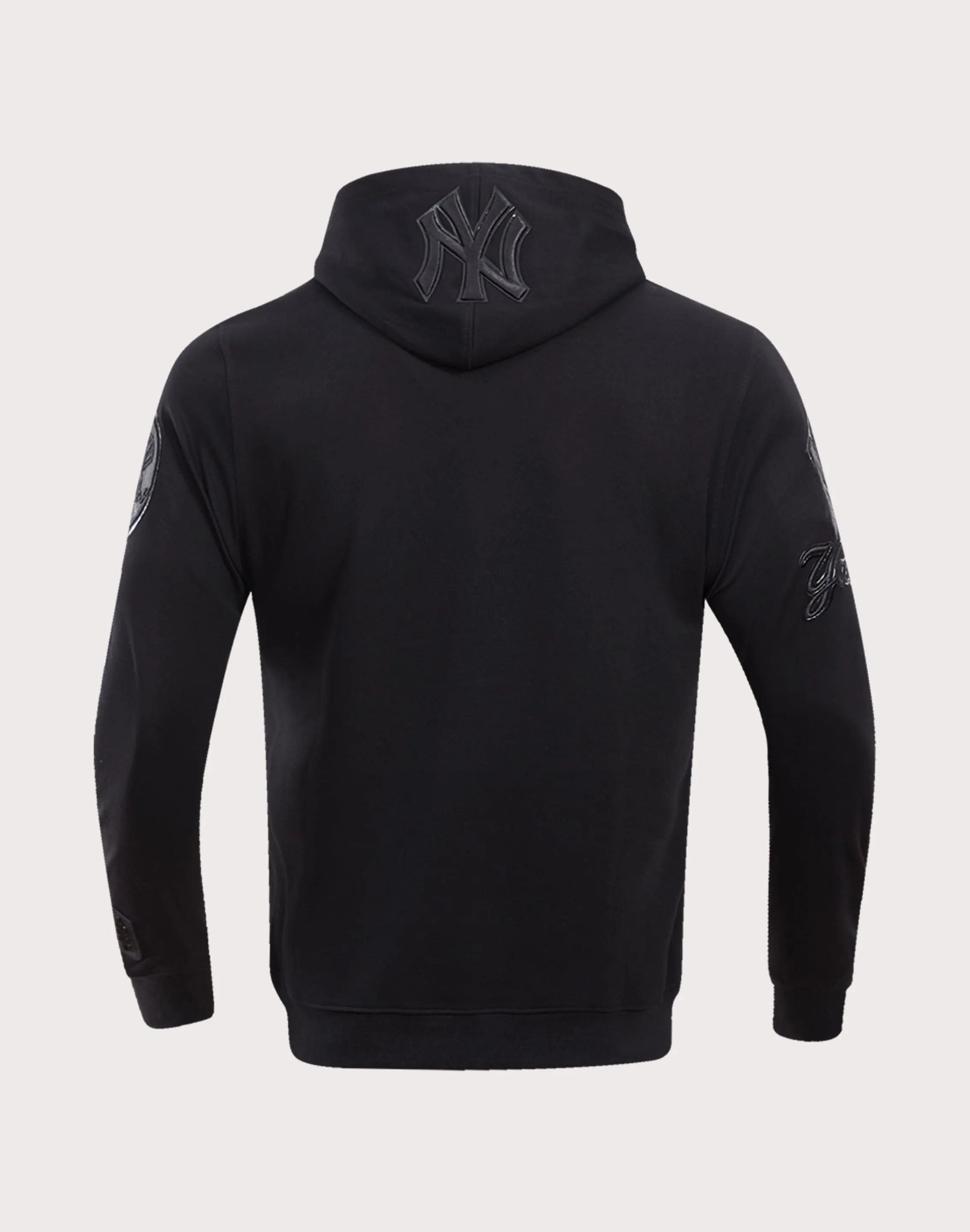 LowMaintenance Material Pro Standard MLB New York Yankees Triple Black Logo Hoodie