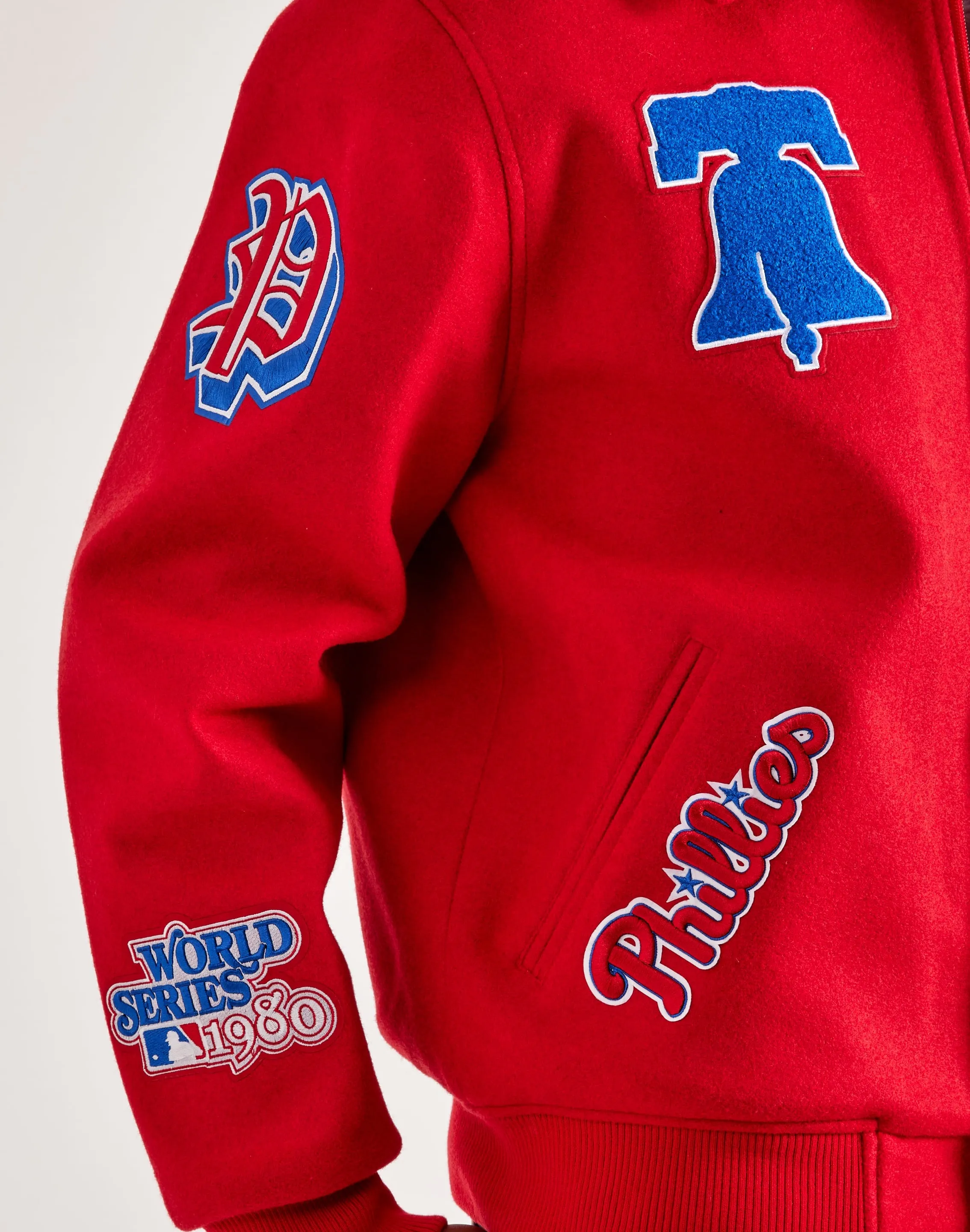 Body Free UltraSoft Texture Pro Standard MLB Philadelphia Phillies Varsity Jacket
