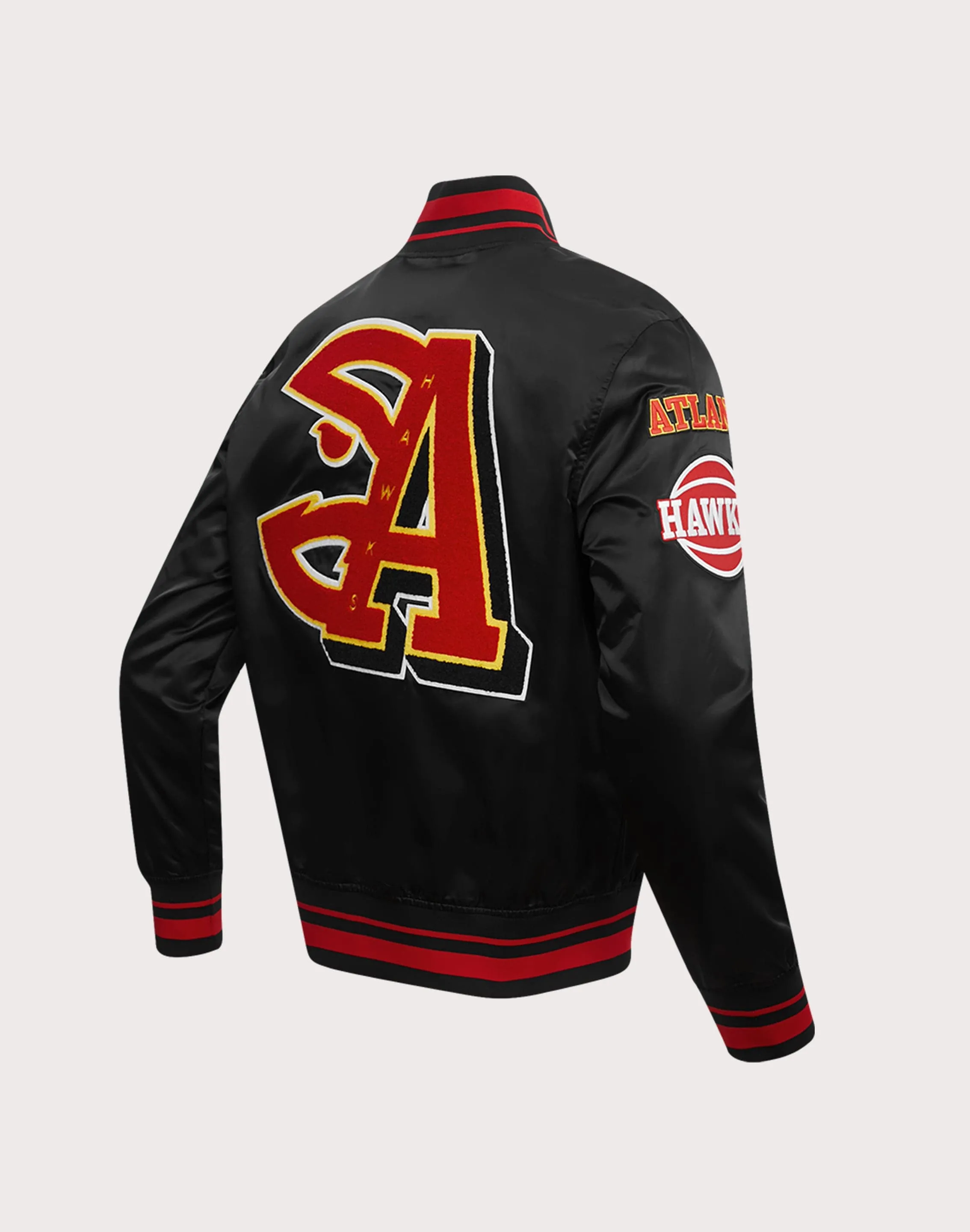 warm fleece Holiday Glow Pro Standard NBA Atlanta Hawks Mashup Rib Satin Jacket