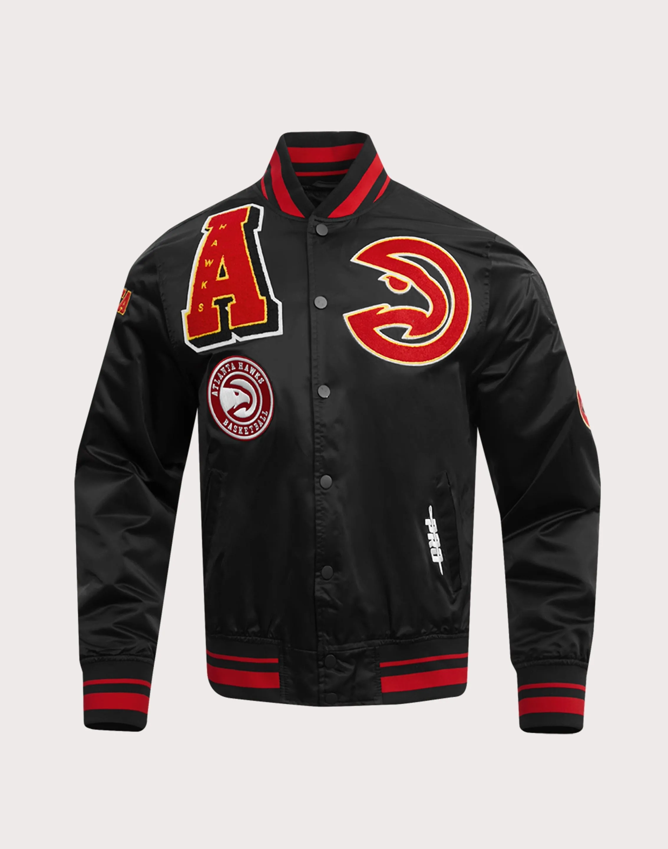 Royal Ease Pro Standard NBA Atlanta Hawks Mashup Rib Satin Jacket