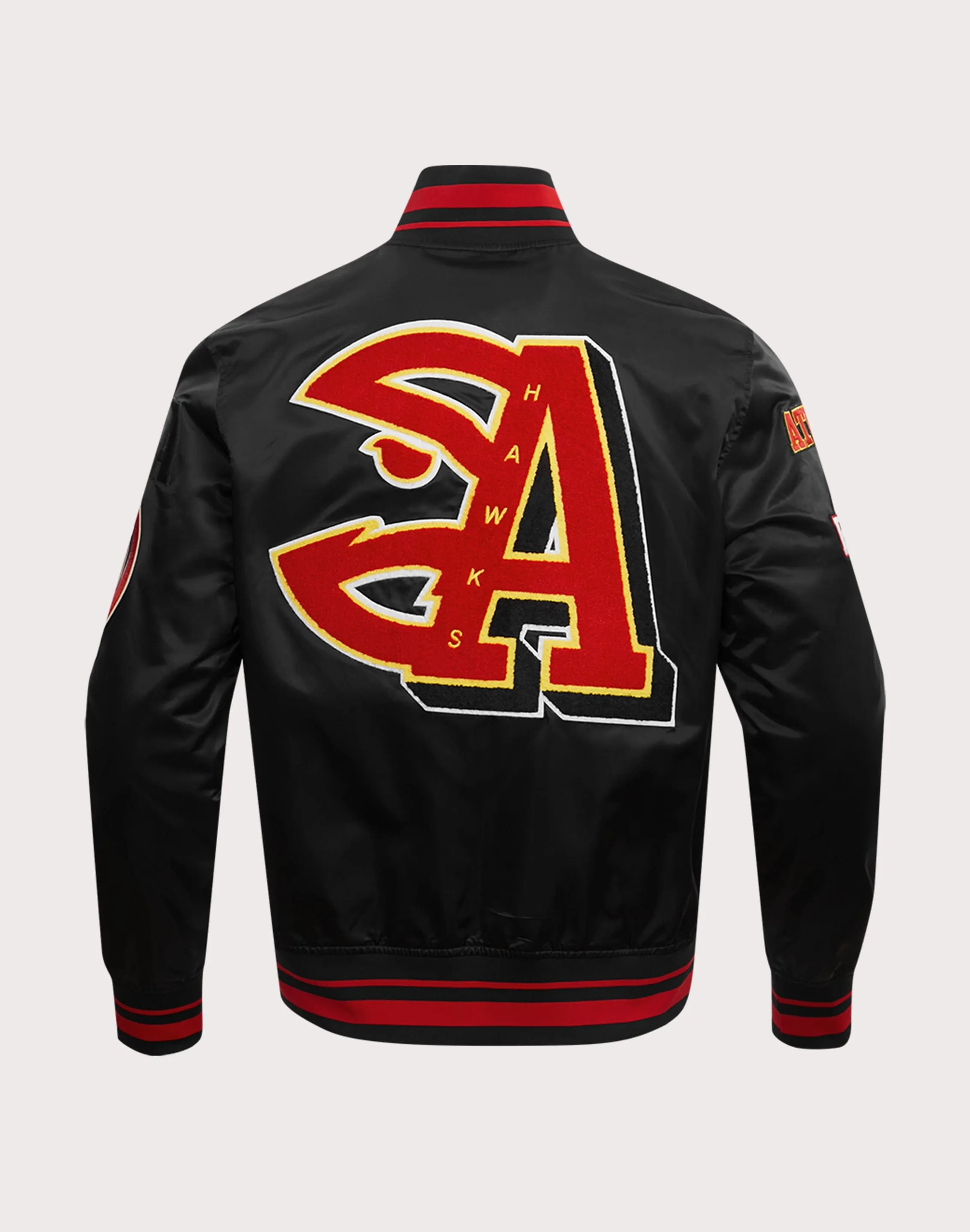 Peace Core Myth Soul Pro Standard NBA Atlanta Hawks Mashup Rib Satin Jacket