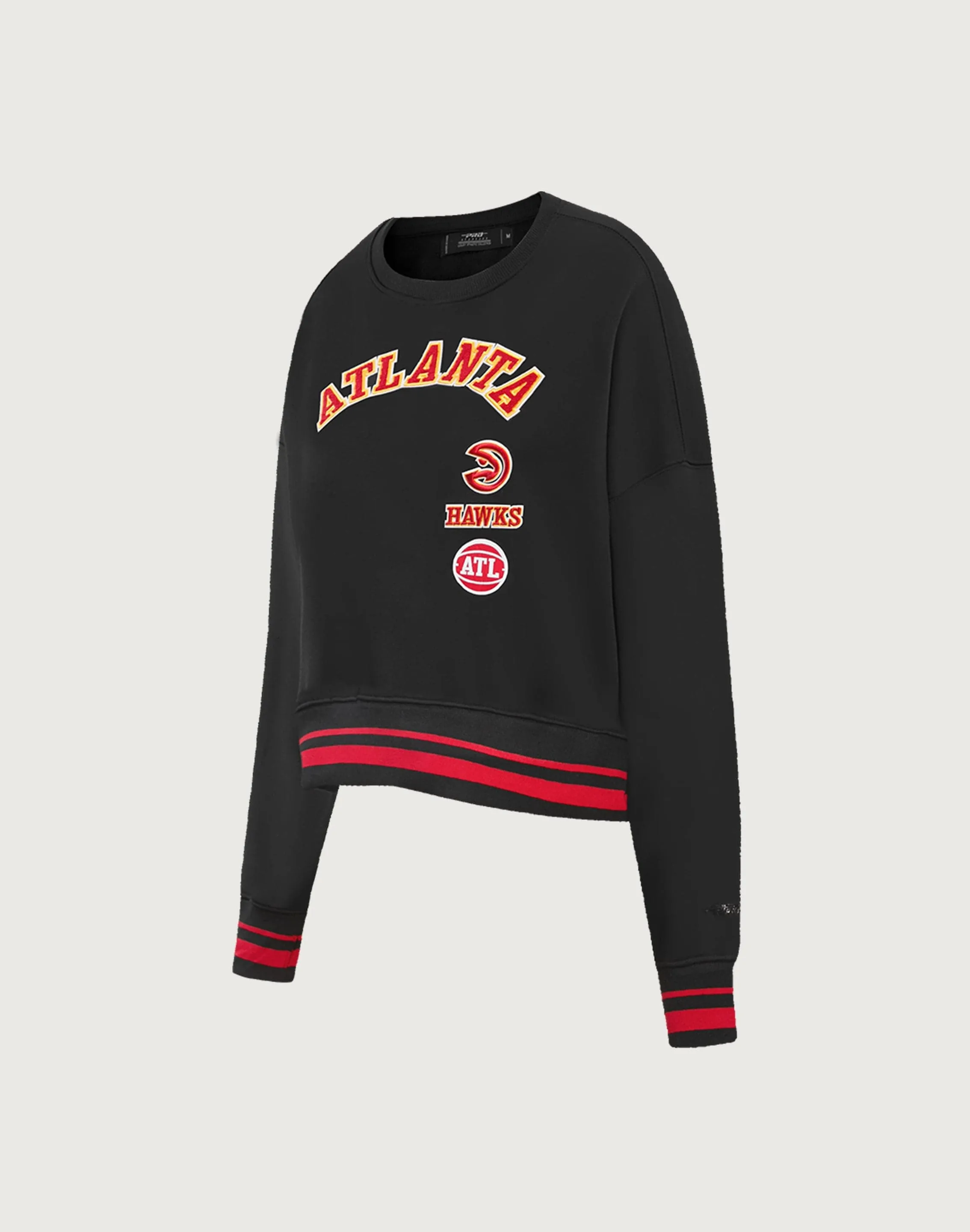 Pro Standard NBA Atlanta Hawks Retro Classic Rib Crewneck Adjustable Fit Clean Fit