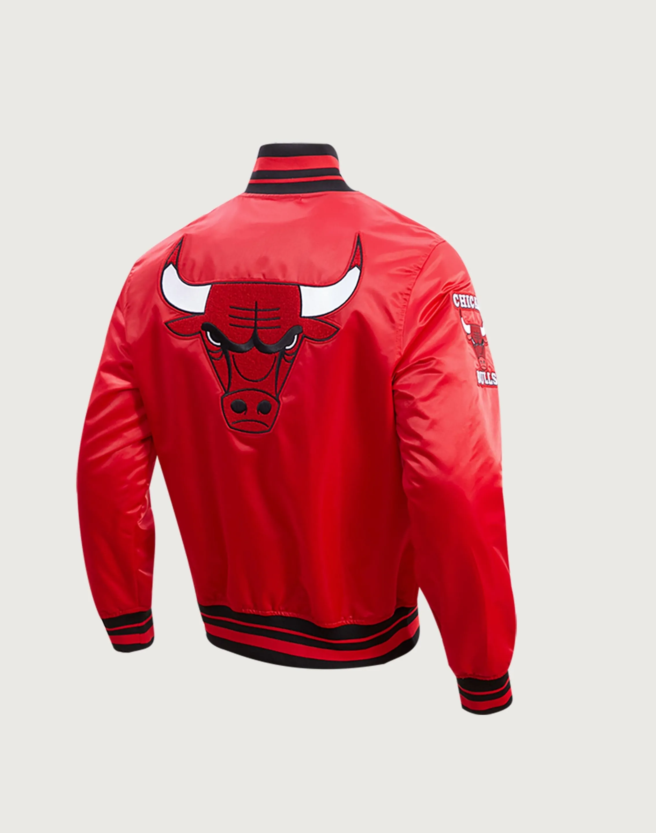 Pro Standard NBA Chicago Bulls Retro Classic Rib Satin Jacket Sheer Fit