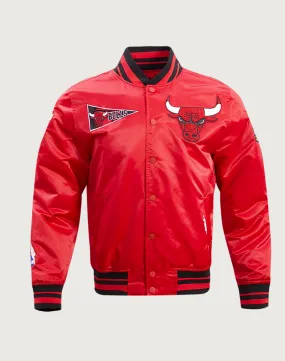 Smile Glow Brave Mode Pro Standard NBA Chicago Bulls Retro Classic Rib Satin Jacket