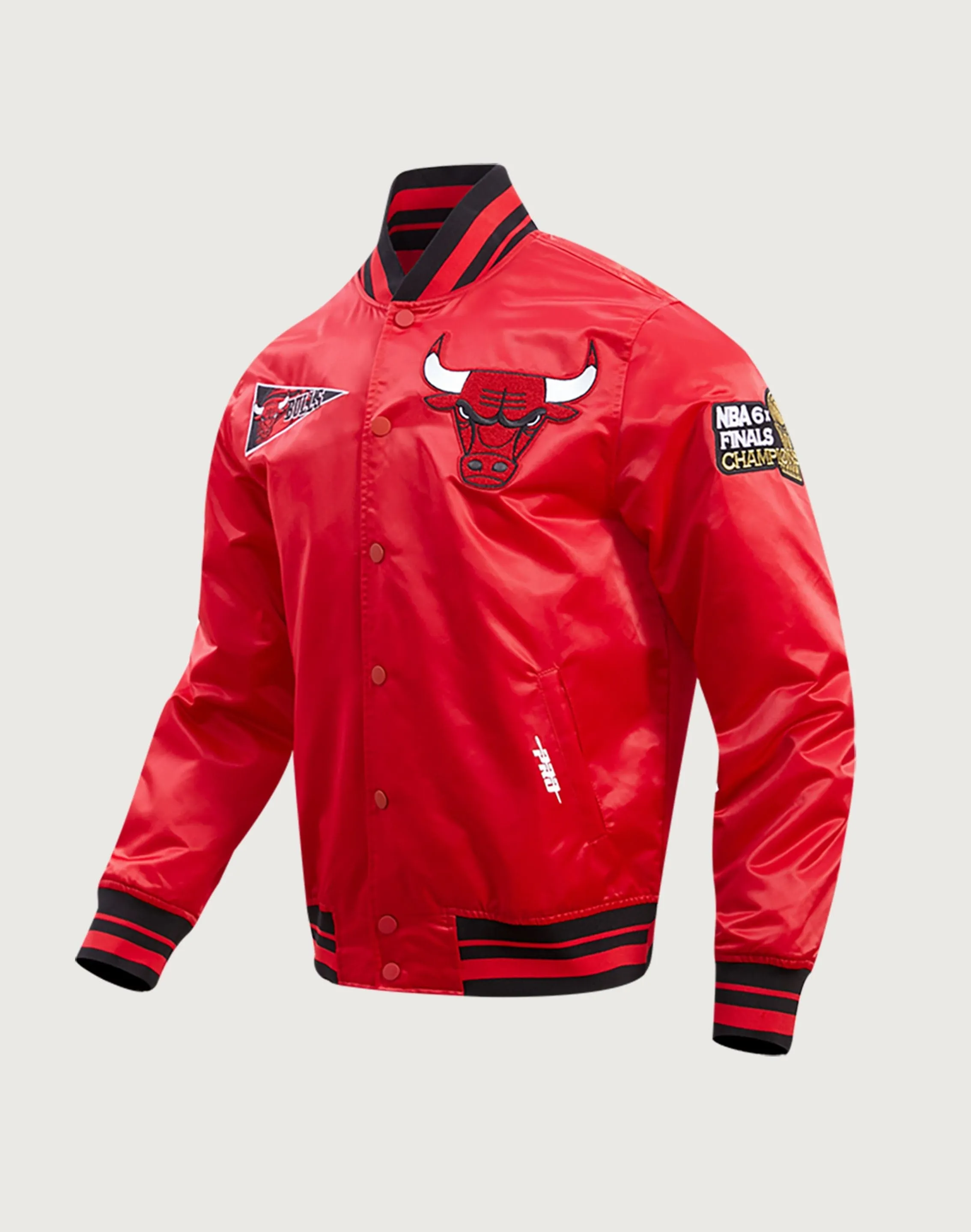 Soft Inner Lining Pro Standard NBA Chicago Bulls Retro Classic Rib Satin Jacket