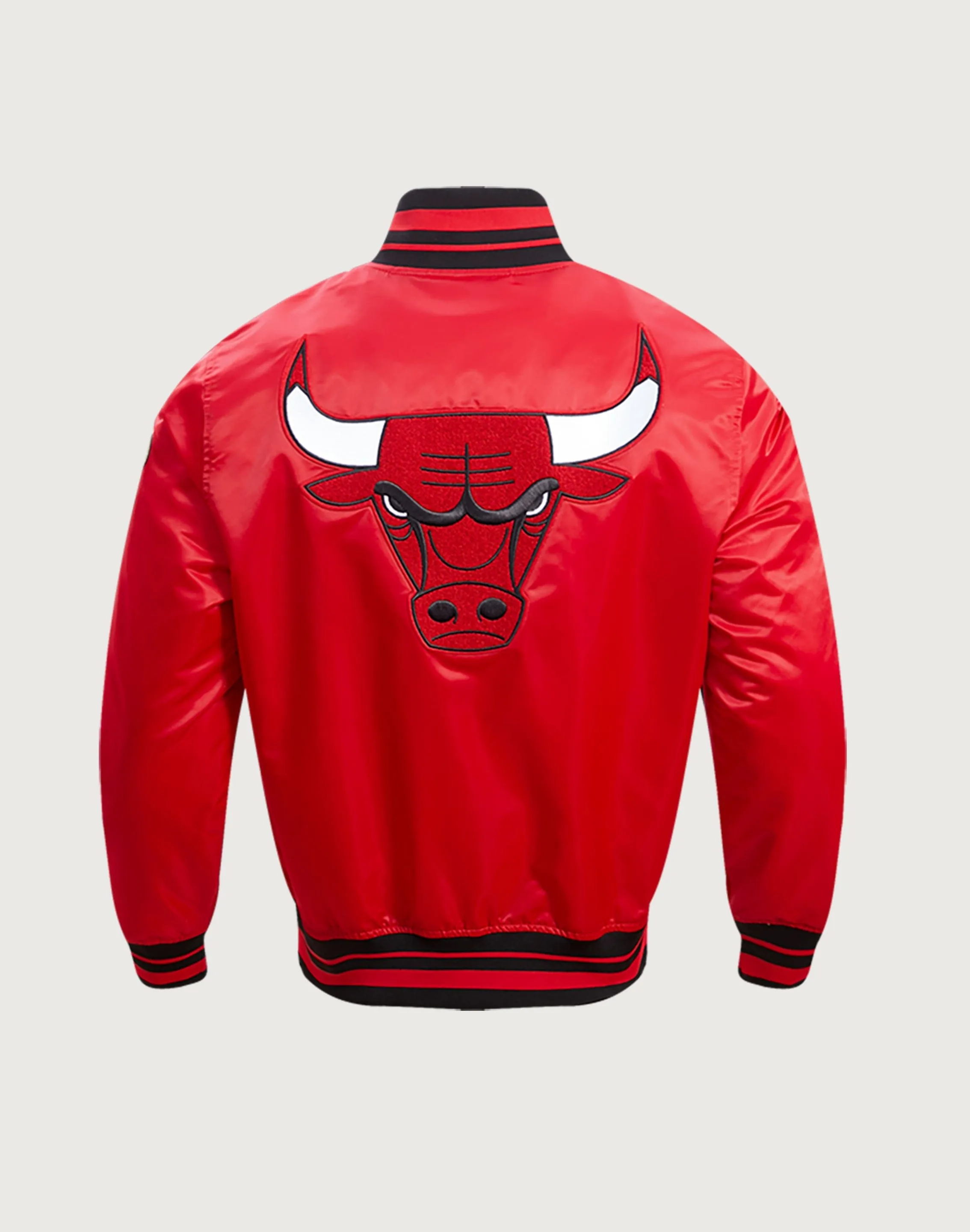 Pro Standard NBA Chicago Bulls Retro Classic Rib Satin Jacket QuickReleaseFastenings TemperatureRegulating