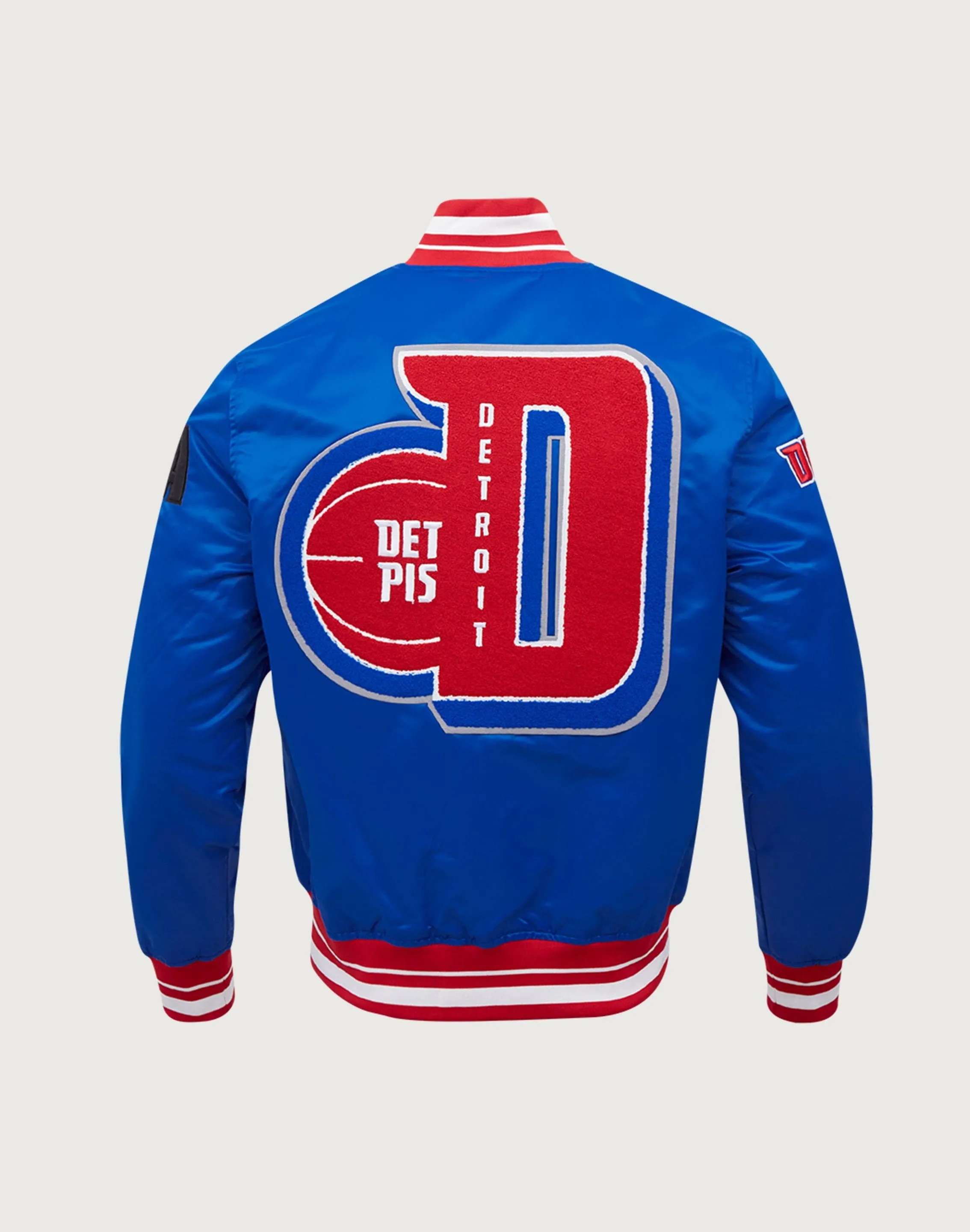 Pro Standard NBA Detroit Pistons Mashup Rib Satin Jacket Champion Glow Light Core