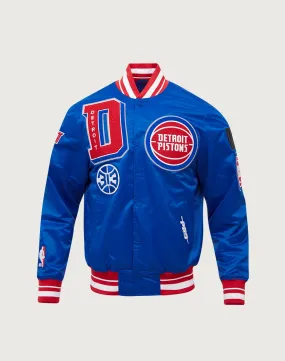 Pro Standard NBA Detroit Pistons Mashup Rib Satin Jacket warm glow Metal Core