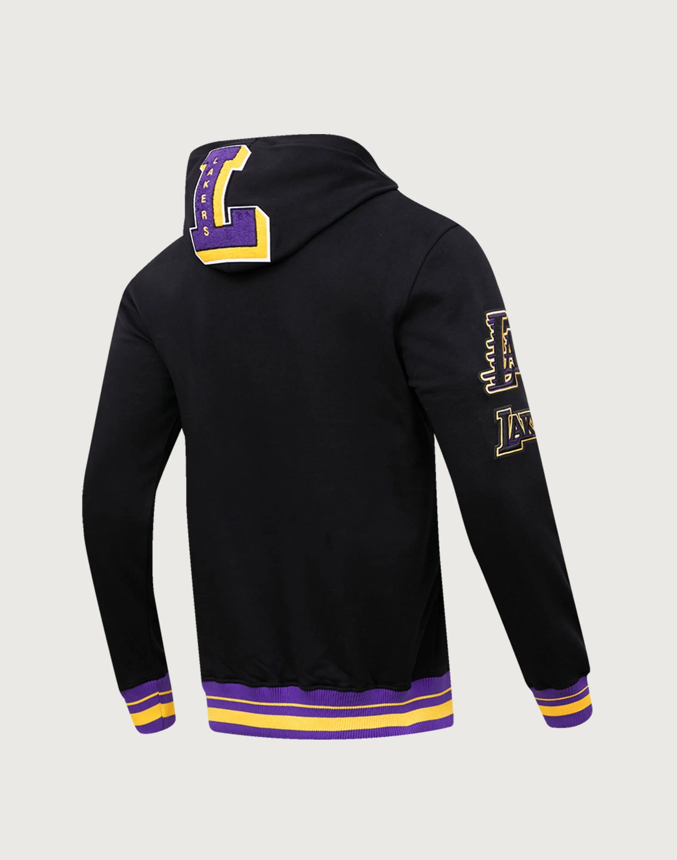 Pro Standard NBA Los Angeles Lakers Mashup Rib Hoodie FlexibleFit TaglessNeckline