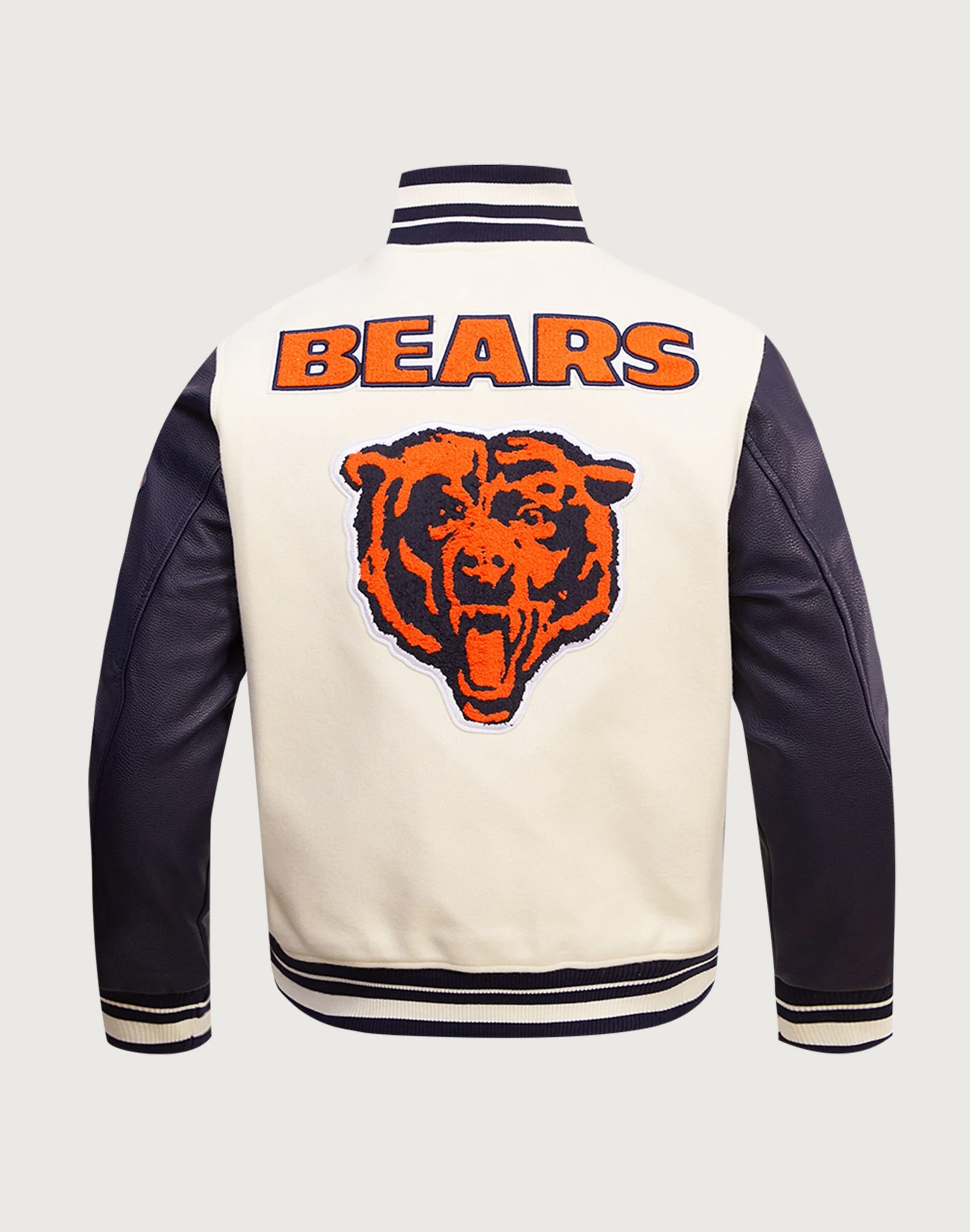 High End Calm Core Pro Standard NFL Chicago Bears Retro Classic Rib Wool Varsity Jacket