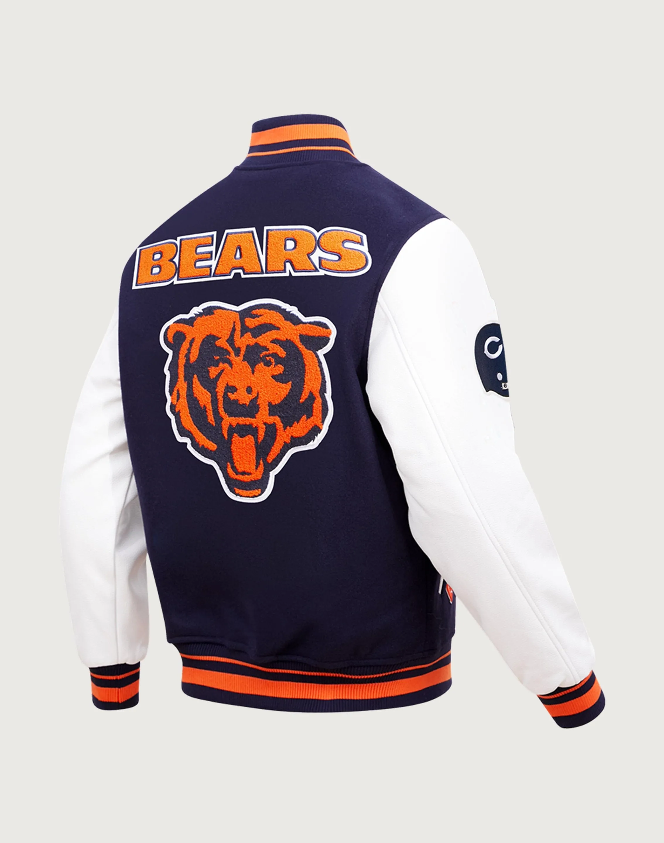 Pro Standard NFL Chicago Bears Retro Classic Rib Wool Varsity Jacket RipstopFabric Game Day