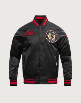 Pro Standard NHL Chicago Blackhawks Retro Classic Rib Satin Jacket DurableWeave