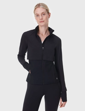 Pro Run Water Resistant Run Jacket - Black Breathable Layer Moisture Wicking Inner