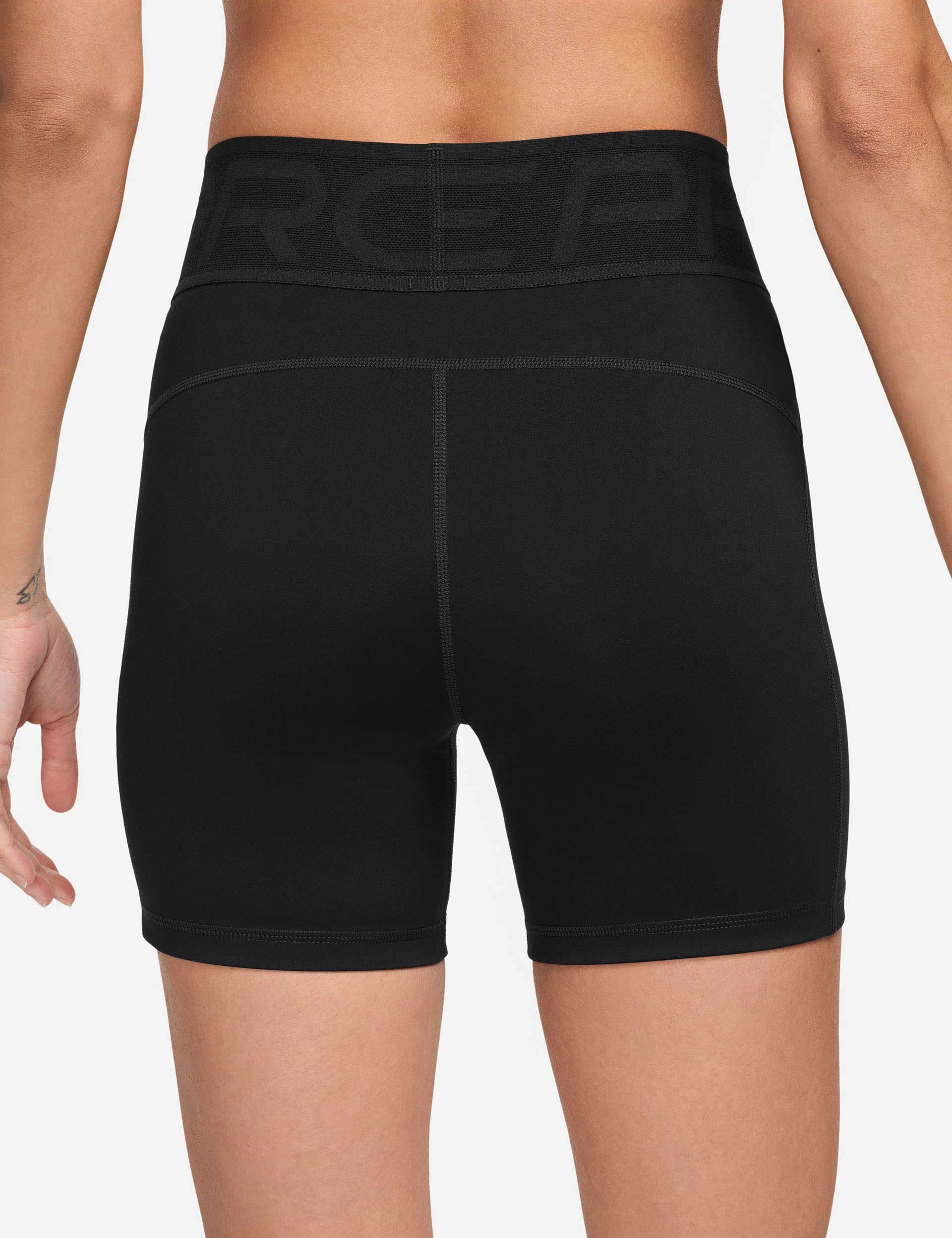 Zipper pockets Pro Sculpt High Waisted 5" Biker Shorts - Black/White