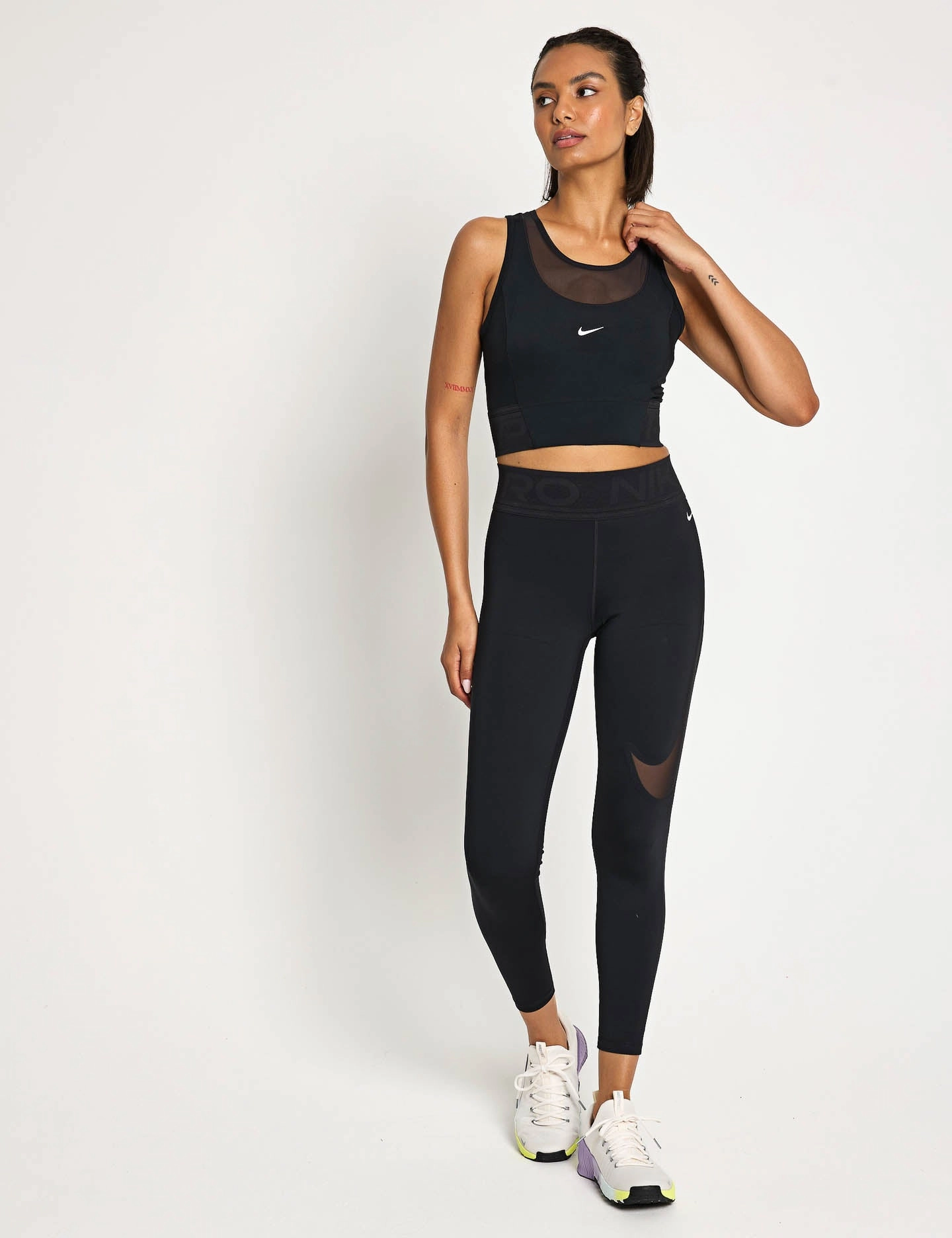 Quick Fit Soft Form Pro Sculpt High Waisted Full-Length Leggings - Black/White