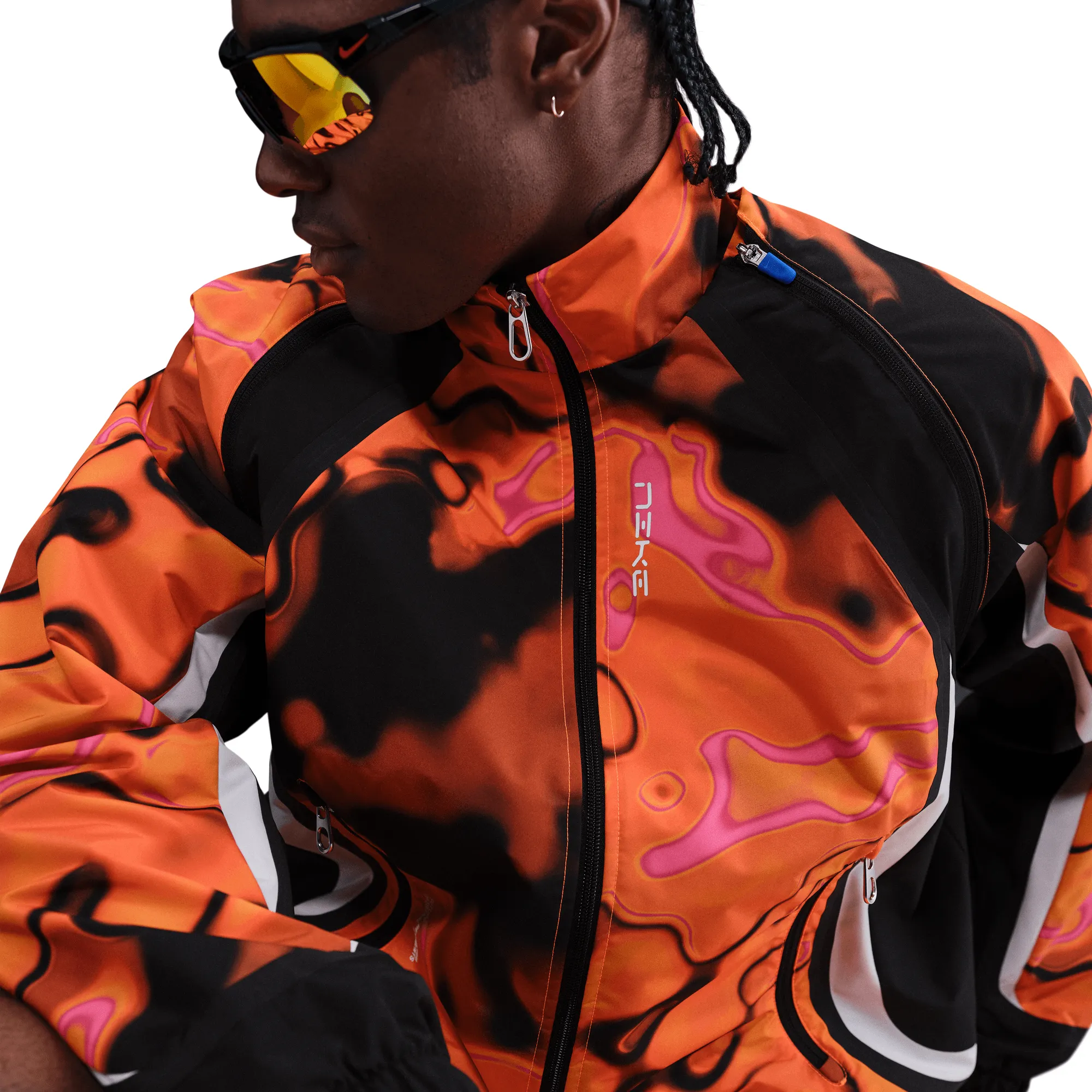 ZeroIrritationLabels PROJECT F.R.O.G STORM-FIT TRACK JACKET - TOTAL ORANGE