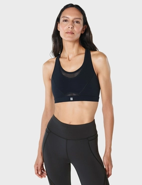 Power Icon Running Bra - Black Black fitness clothes Fashion activewear
