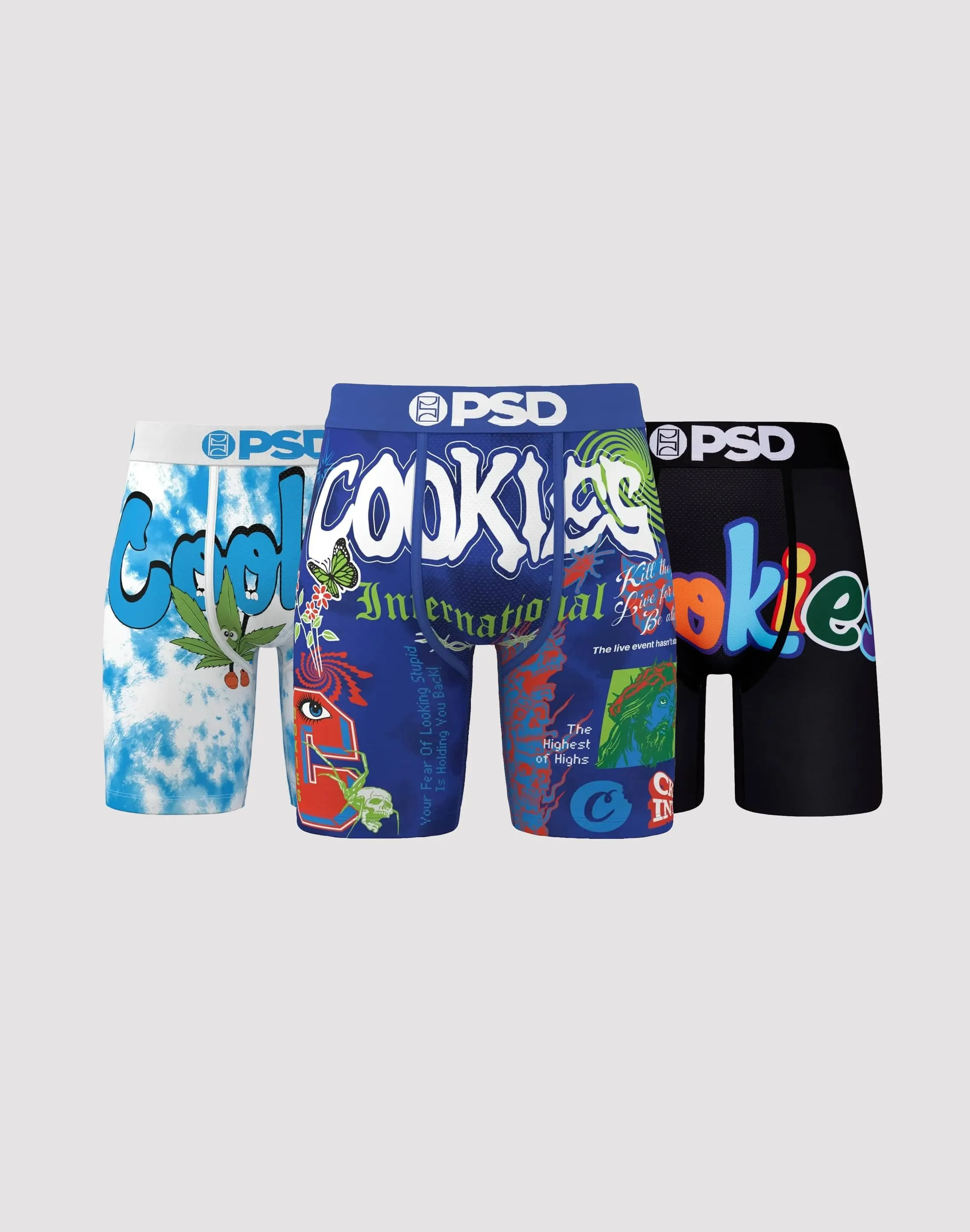 Psd Underwear Cookies Boxer Briefs 3-Pack QuickReleaseClosure