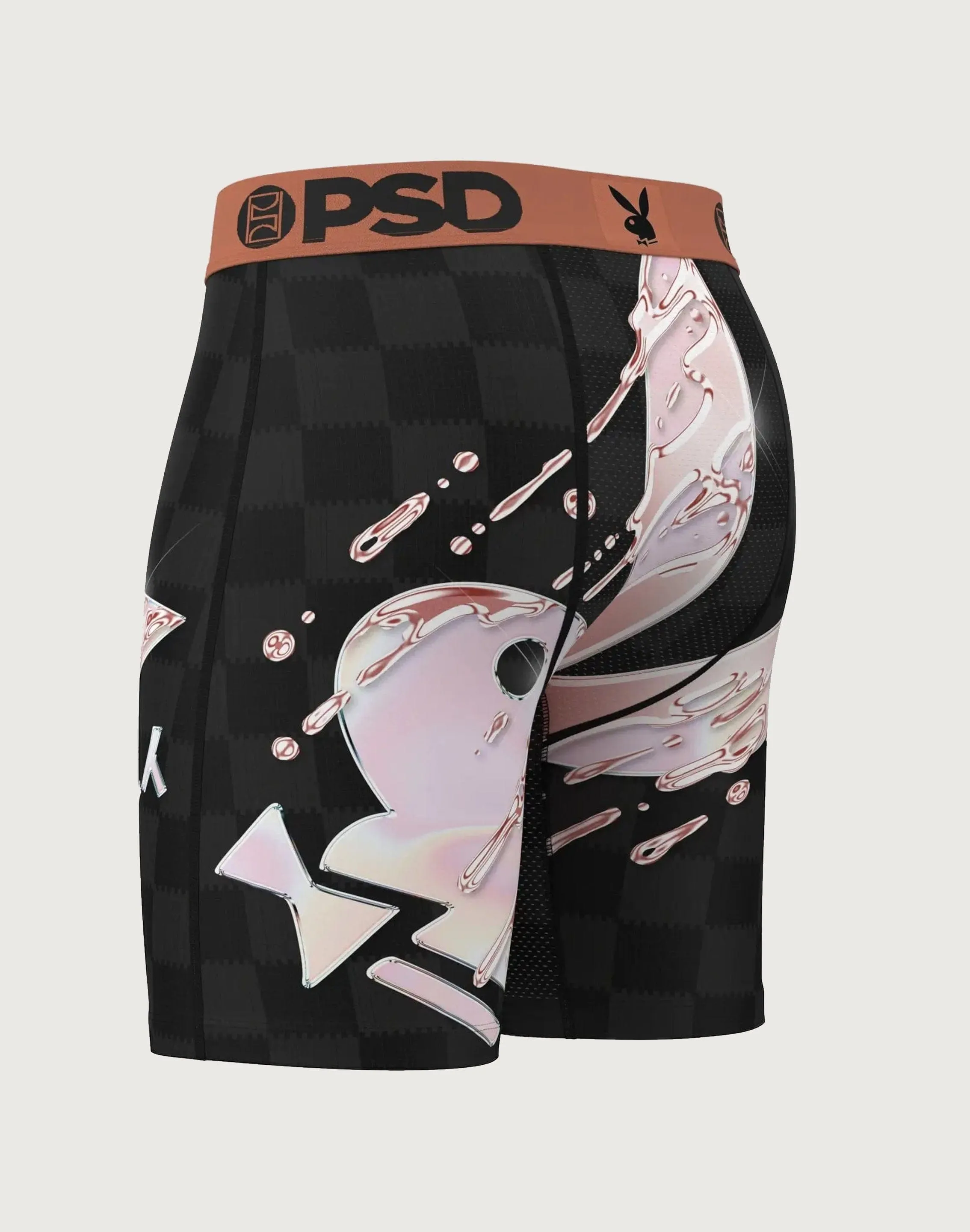 Psd Underwear Playboy Rose Drippin Boxer Briefs Stream Fit Organza Fit