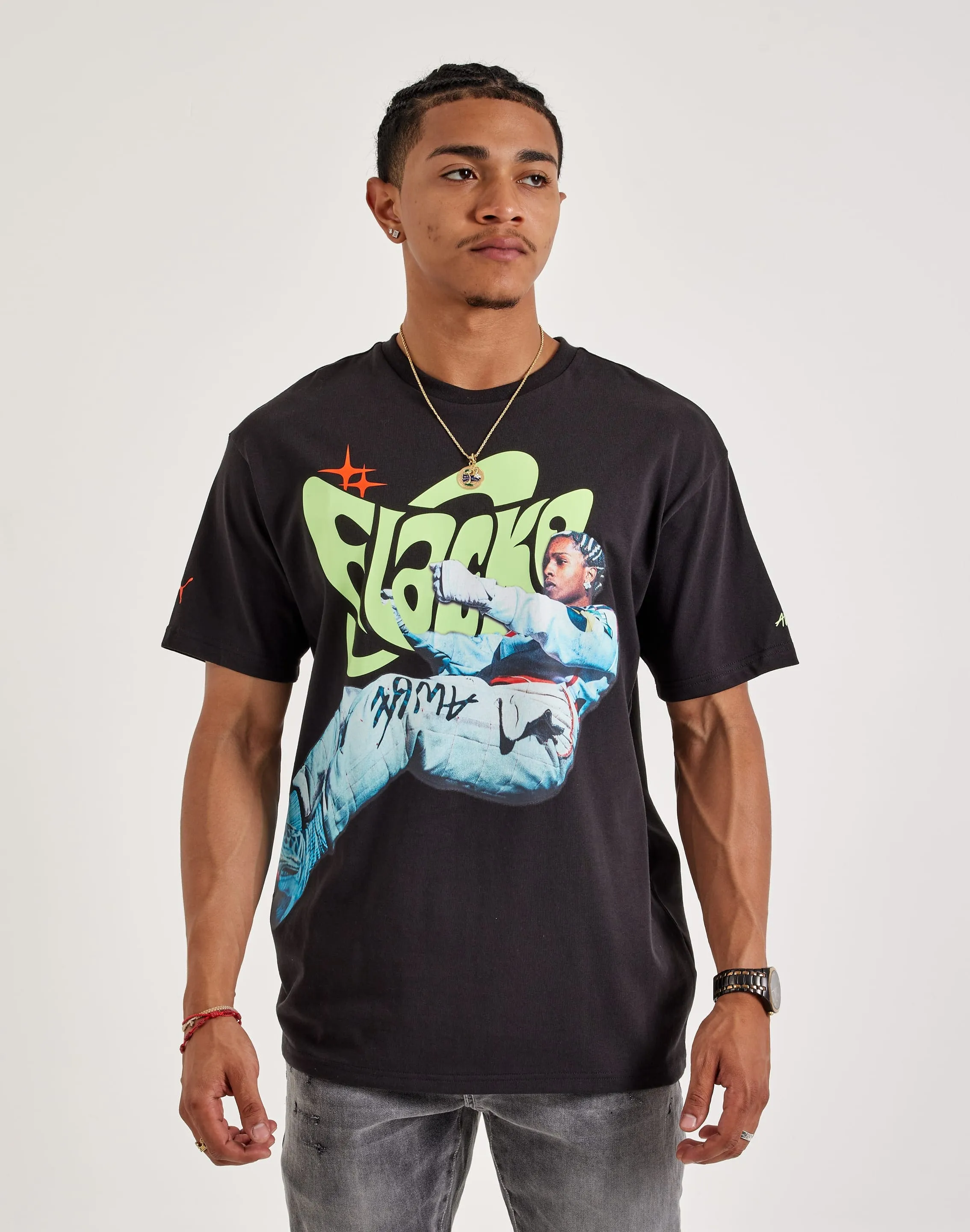 Puma A$AP Rocky Flacko Drive Tee Wild Mood Fresh Glow