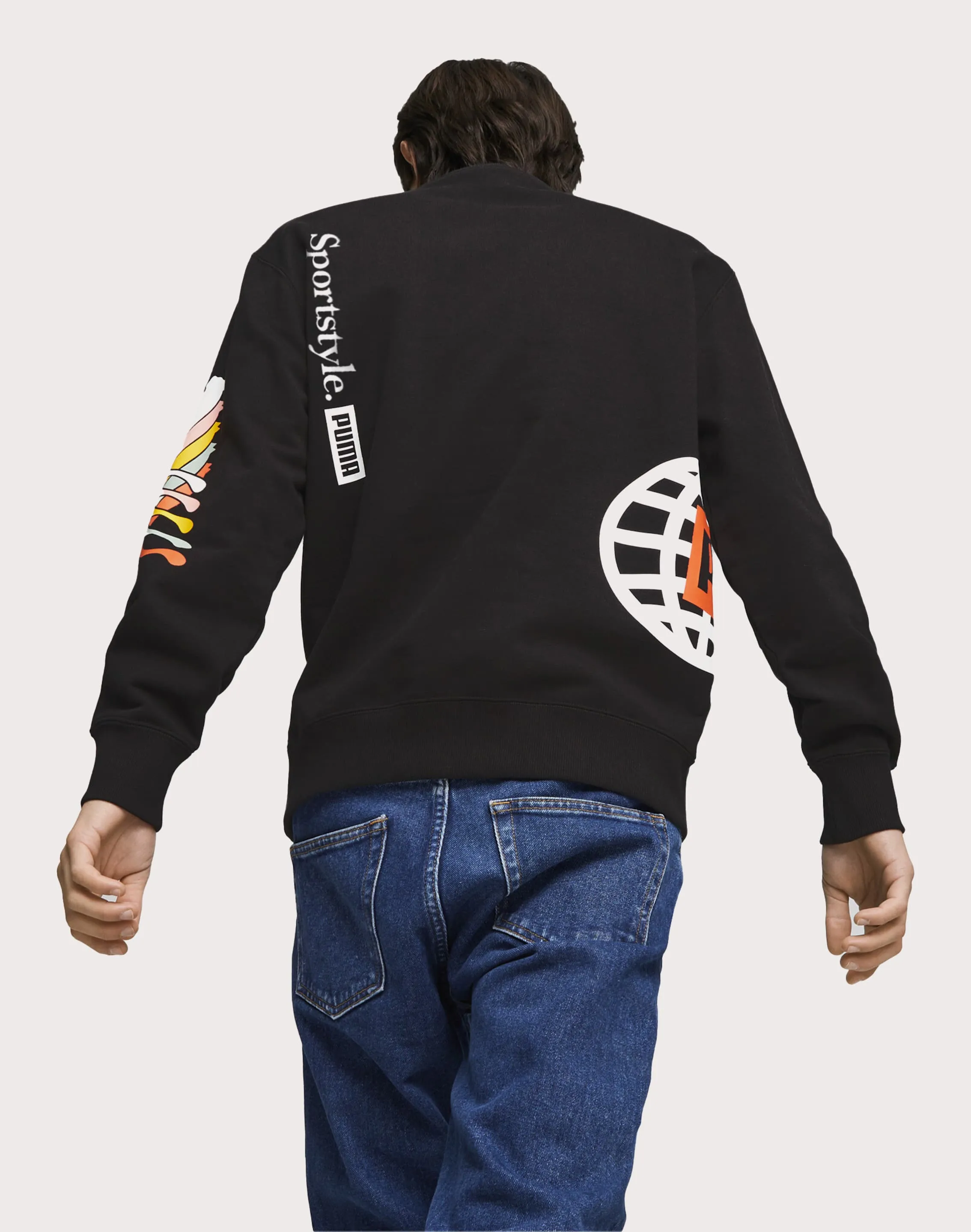 Puma Brand Love Fleece Crewneck Sweatshirt Noble Core FourWayStretchClothing