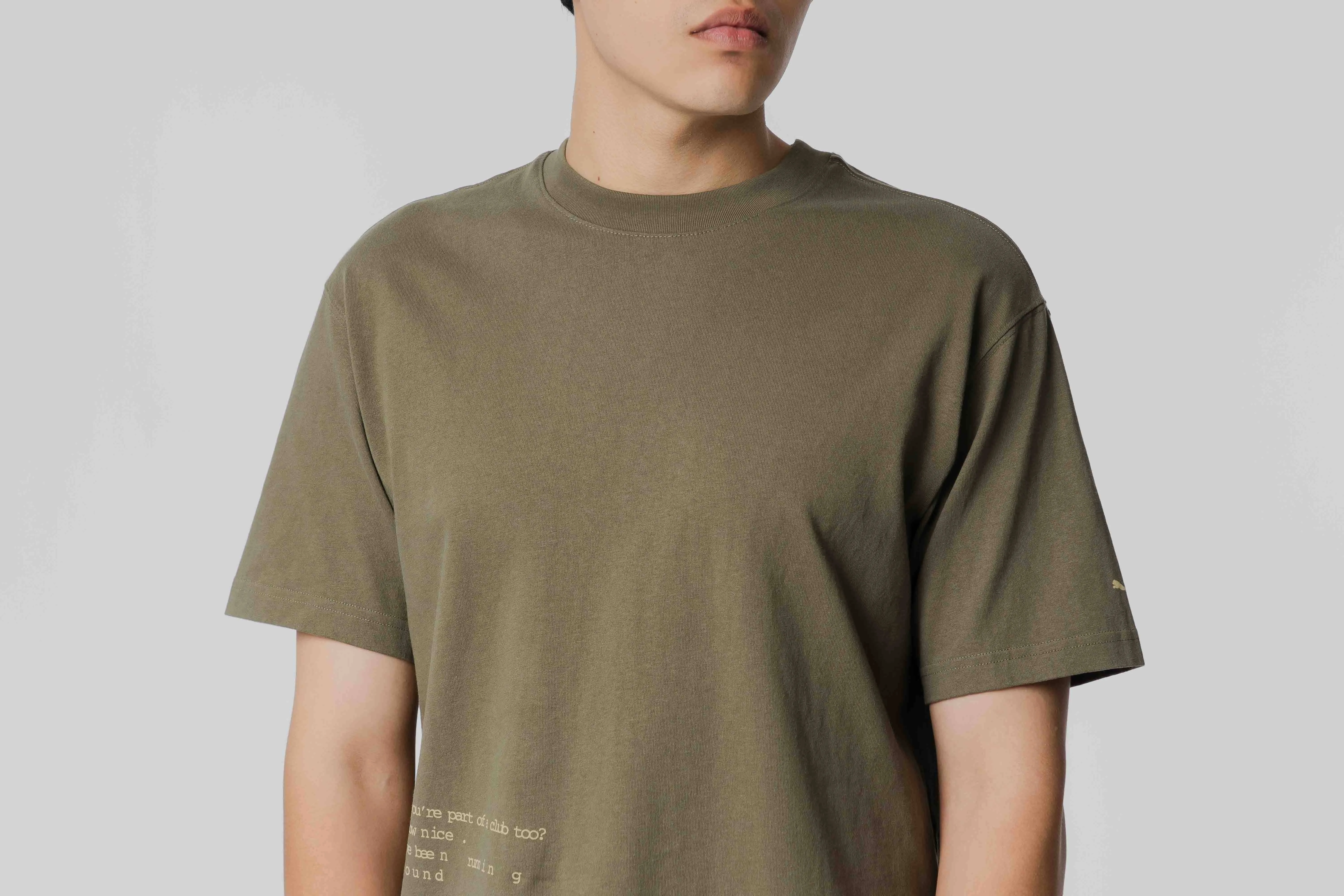 Puma Graphic Running SS Tee Cozy Blouse Hidden Ventilation Zones