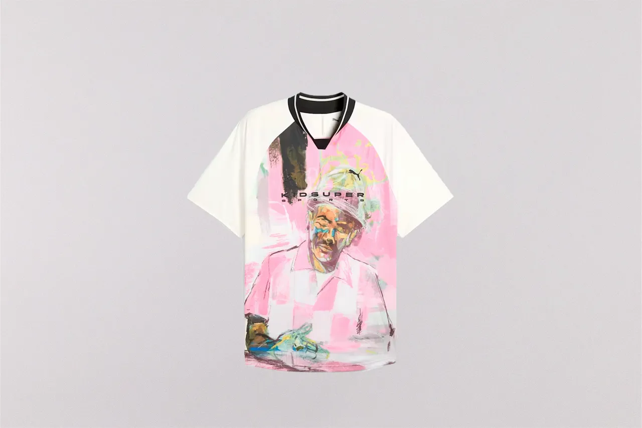 Sun Protection Fabric Airflow Mesh Insert PUMA x KIDSUPER Graphic Jersey