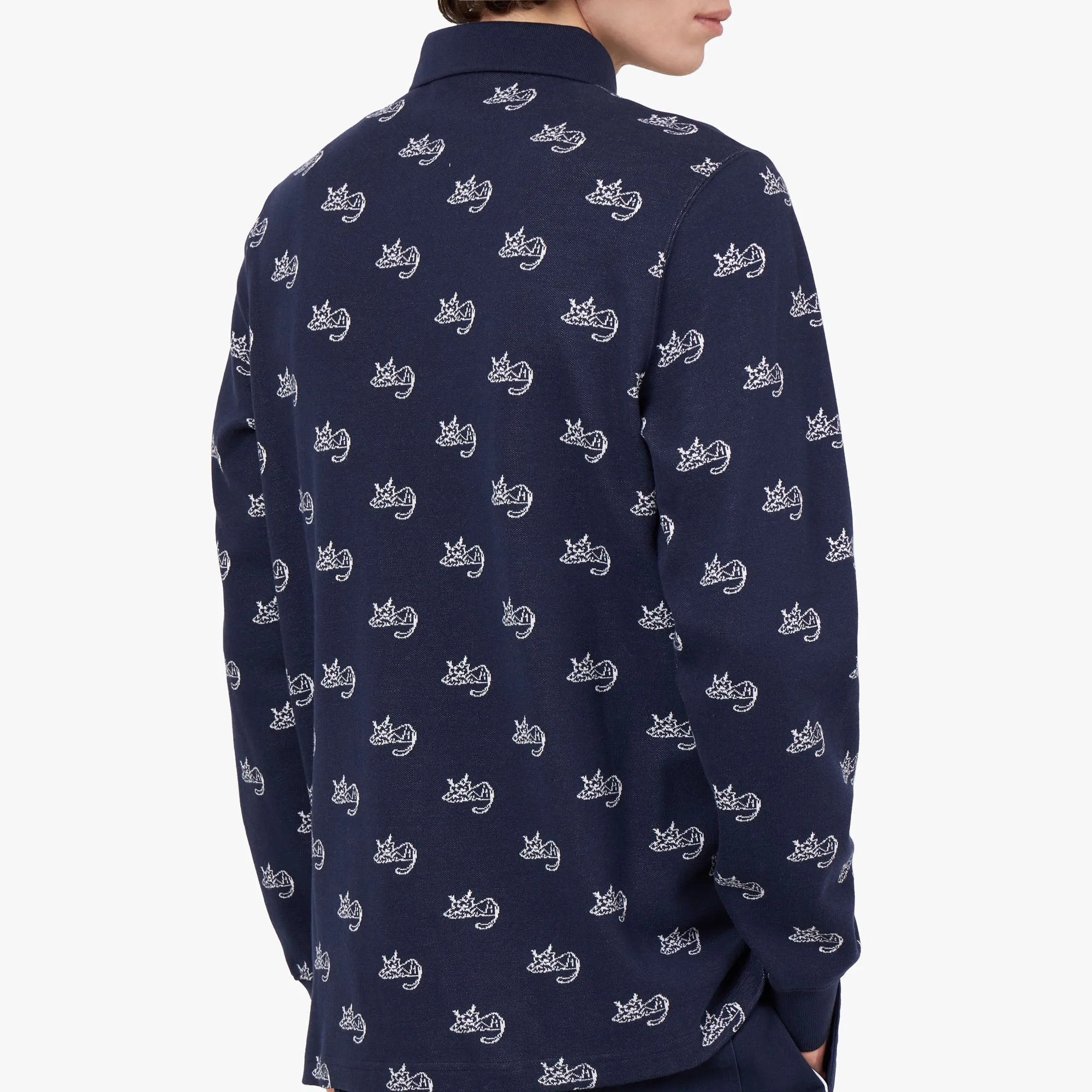 Puma x Noah Jacquard Polo Shirt / Puma Navy Fitted Silhouette