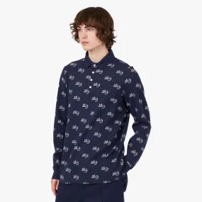 Oversized style Puma x Noah Jacquard Polo Shirt / Puma Navy
