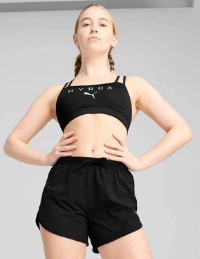 Puma x Hyrox Move Strappy Bra - Black Breathable Cup