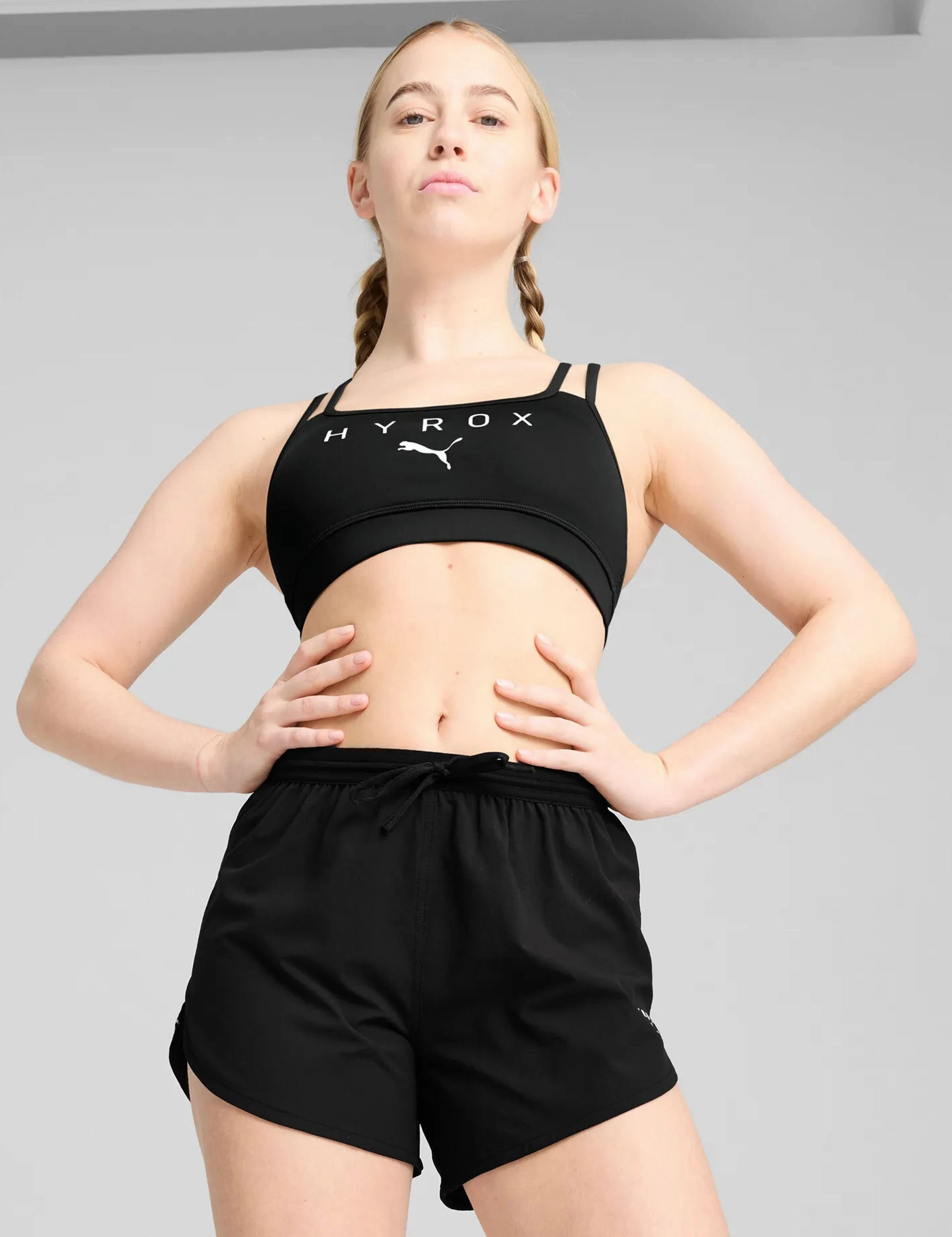 Puma x Hyrox Move Strappy Bra - Black Breathable Cup